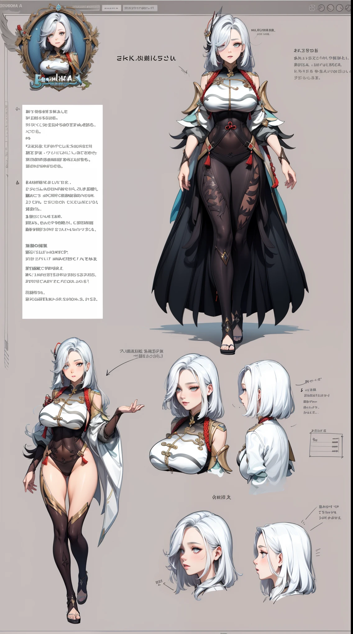 girl, solo, full body, from head to toe, standing, (Huge_Breasts:1.3),

Character Design Sheet, character reference sheet, character turn around,

ShenheV4, long hair