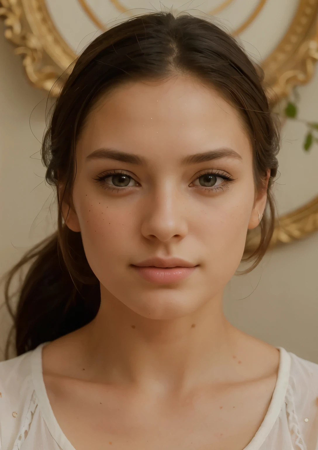 A real, beautiful girl, 28 years old, with light freckles, black hair, stunning hazel eyes, and long eyelashes. High-quality, ultra-detailed portrait. Natural lighting, highlighting her delicate features. Fine brushwork and vivid colors. }}
(Highest quality, 4k, highres, masterpiece:1.2), ultra-detailed, (realistic, photorealistic, photo-realistic:1.37), professional, sharp focus, vibrant colors, natural lighting, fine brushwork, delicate features,