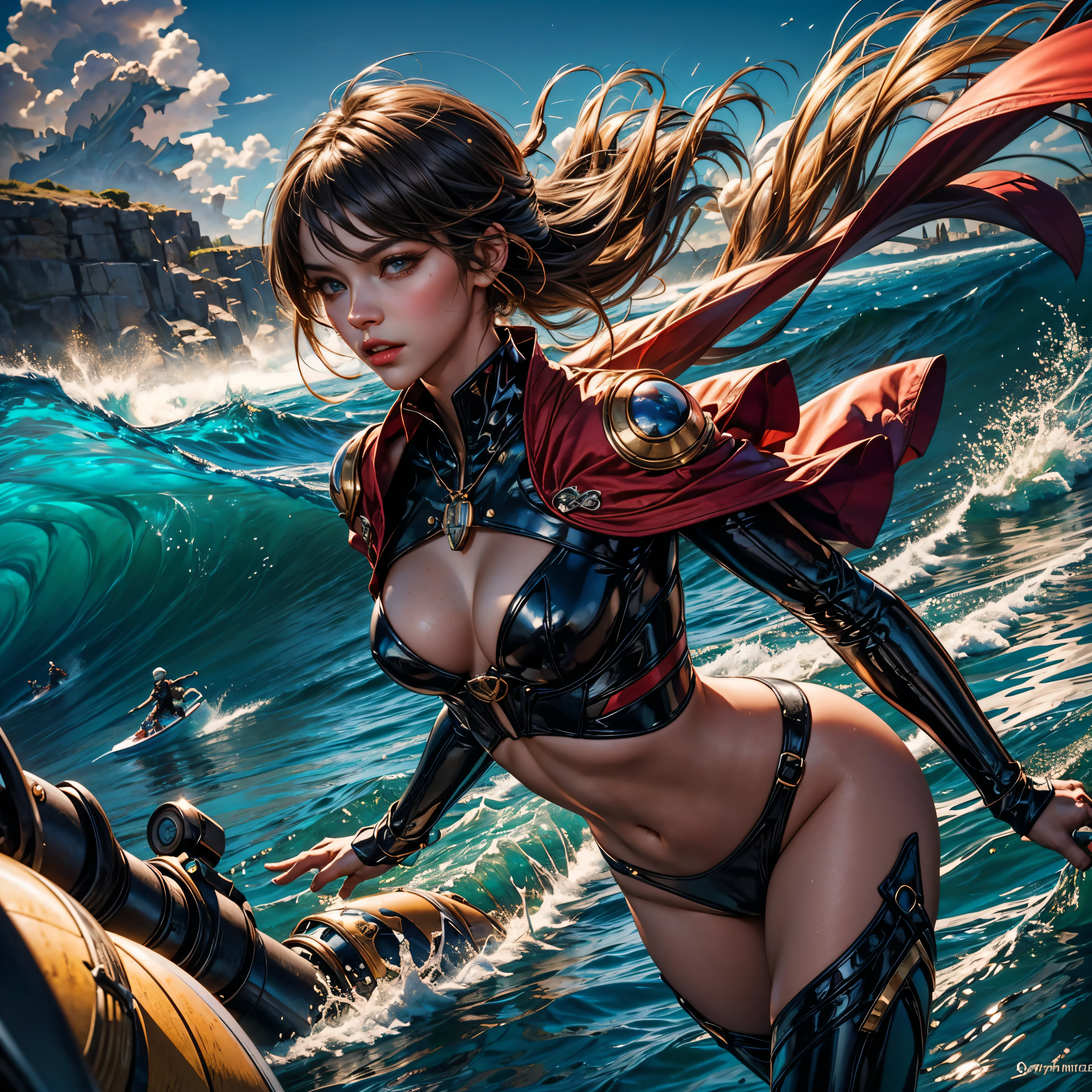 hyper stunning nebula epic vibrant hues ethereal interstellar sparks curiosity birth evolution stars Sun spacious SunShine panoramic sunset ultra sunrise Cinematic sunlight UnrealEngine5 Ultra Masterpiece Beach deep path Equirectangular_360 Queen mounted_Surfboard mounted_wave_torus oasis sailing_surfboarding wave_fluent Ocean waves Sea storm Goddess beholder sundrop "Niagara Falls" contre-jours paddle_board "Heavy Metal" Devastating Will-o'-the-wisp iota pixie sprite "luis Royo" dazzling ride_surfing_wave_on-surfboard Cosplay riders_flow Admiral Pilots jacket cow-boy flag Earth tsunami ultra_high-def ultra_Photo-realistic optimal ultra_high-quality opengl-shaders ultra_high-details accurate reflex ultra_high-res perfection volumetric lightning improved Octane_rendues UHD XT3 DSLR HDR 3dcg analogiques extatiques symmetrical ((athletic Diva african body tanmed skin dreads bangs suave cheekbones effects embarrassed glushes dark saphirs gorgeous ultra saturate (Bright epic eyes, Bright epic eyes) black pupils brown iris lazulis turquoises open mouth teeth obvious smiles choke Floating Jacket Eccentric Cape Levitating Shoulders-Off Shirt Lace Clavicles White Papillotes embroidered reveal micro leathers breasts satin livid yellow orange corsait thick felt skirts matching bristles ample swinging spinels navel waist belt revealing heart padlock silver agate pubis scarlet pubis-hairy indigo bristles protrusions silk Snap-lock tin gold garters thighs legs boots)) 🎈🍦🍹❤🔆🕡(😘👩🎀👗⚜👒🥿👡🩲💅)🎪🎢🎡🎠 gothic onyx rubis summon milkweed floraison invoque viceroy magic incandescente creature CGSCOSITY butterfly Cristallines Monarch wings flash blow glow opale straight chrome flat lava bands population outfits armor heavy Tourmaline glyphe plasma "Niagara Falls" sailing_ship hearth glass mirror monster Fire Blast Flame luminescence graduate backlight Chef-D' tattoo Bruce_Weber sex girl naked nsfw varied multi etc. --v 6 --s 1000 --c 20 --q 20 --chaos 100