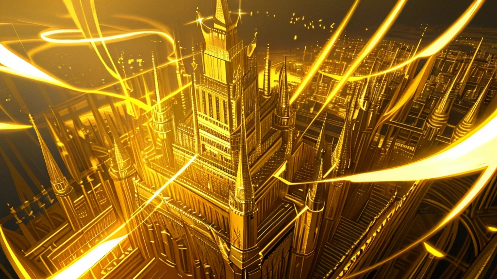 Create beautiful golden Bible images, Golden Castle Background, high quality images, Ultra realistic details