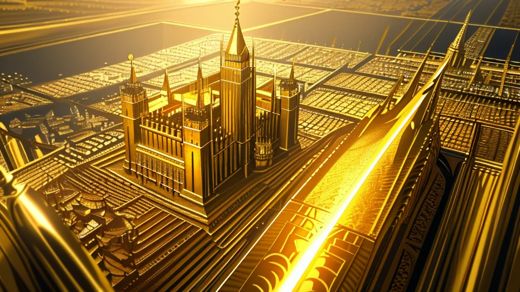 Create beautiful golden Bible images, Golden Castle Background, high quality images, Ultra realistic details