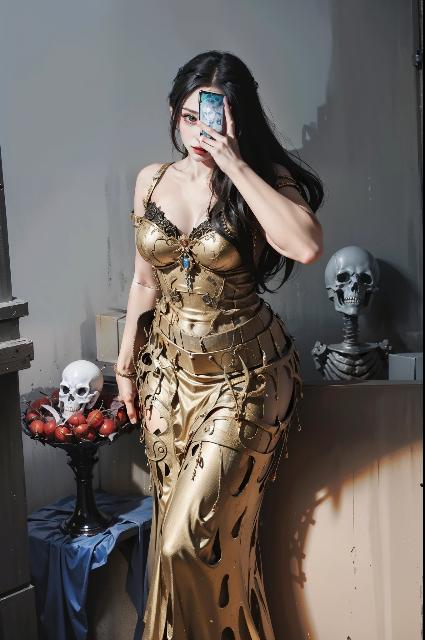 Cold Queen，Picture of a box full of swords, wing, succubus theme，the fallen angel，Excellent，scary，secret terror，tentacle，have eyes，The Uncanny Valley effect，little beast blood moon，Skeleton skeleton，vampire，hell fire，plump figure，