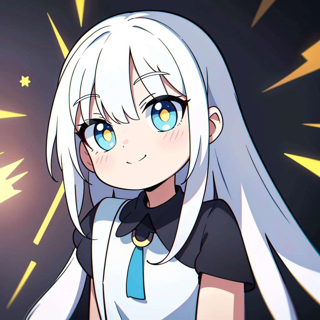 first place girl,beauty,white hair,light blue eyes,Long straight hair,beauty,Strangely,distinctive,Just the right bangs,loose hair,heterochromatic pupils,Yellow pupils,Smile,beauty,Poker face,avatar,Looking directly into the camera,high quality,Don’t have excessive composition problems,A masterpiece,perfect composition,Detailed characterization,Extreme details,Light and shadow coordination(The proportions of facial features are correct),(Beautifully carved face),Epic work,8K,(Representative works),(MUCH QUALITY),(Super detailed),((illustration))