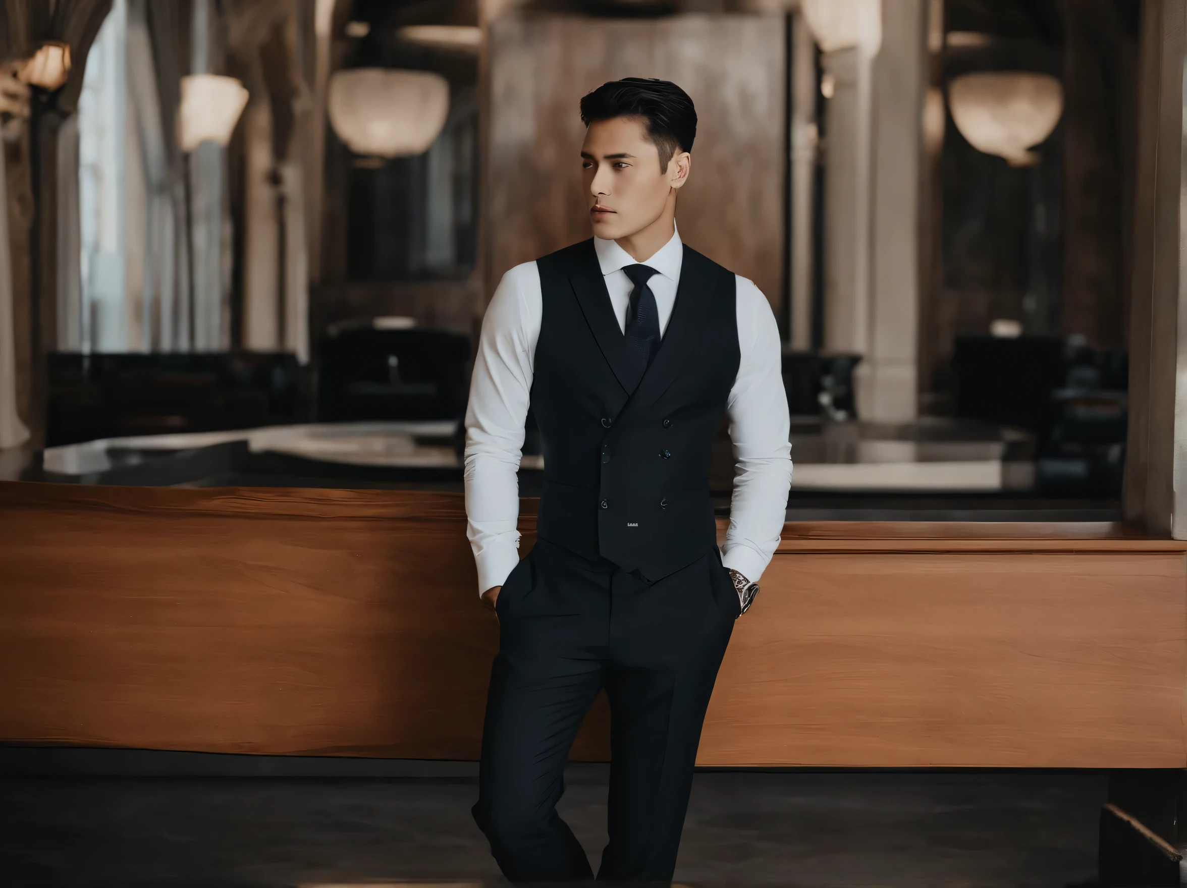 身Wear a suit的阿拉夫男子在黑暗中调整领带, wearing a suit and a tie, wearing suit and tie, Topic details: wearing a suit, wearing a suit and tie, wearing a suit, wearing a suit, Wear a suit, wearing robes and neckties, suit and tie, wearing a suit, Wearing a strict suit, wearing black suit,Text content is linkedin,Located in the lower right corner of the screen.,There is a white photo frame