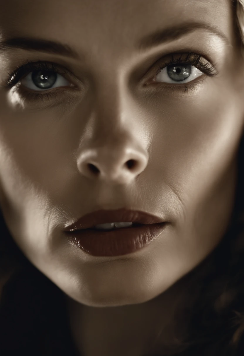 Michelle Pfeiffer Schindler Young, face close up, perfil, eyes look at camera, best eyes ever, ultra 4k, ultra realistic