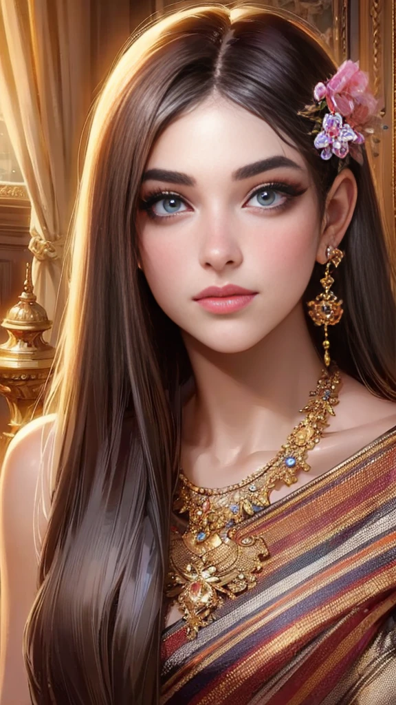 Masterpiece detailed, professional ​lighting, high ​detailed, beautiful face, beautiful eyes, trick eyelashes, trick eyebrows, beautiful lip, realistic, real skin 