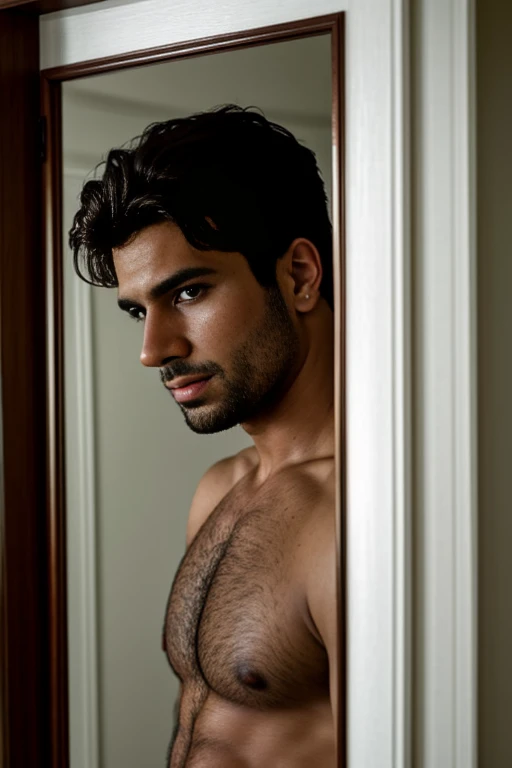 Homem refletindo