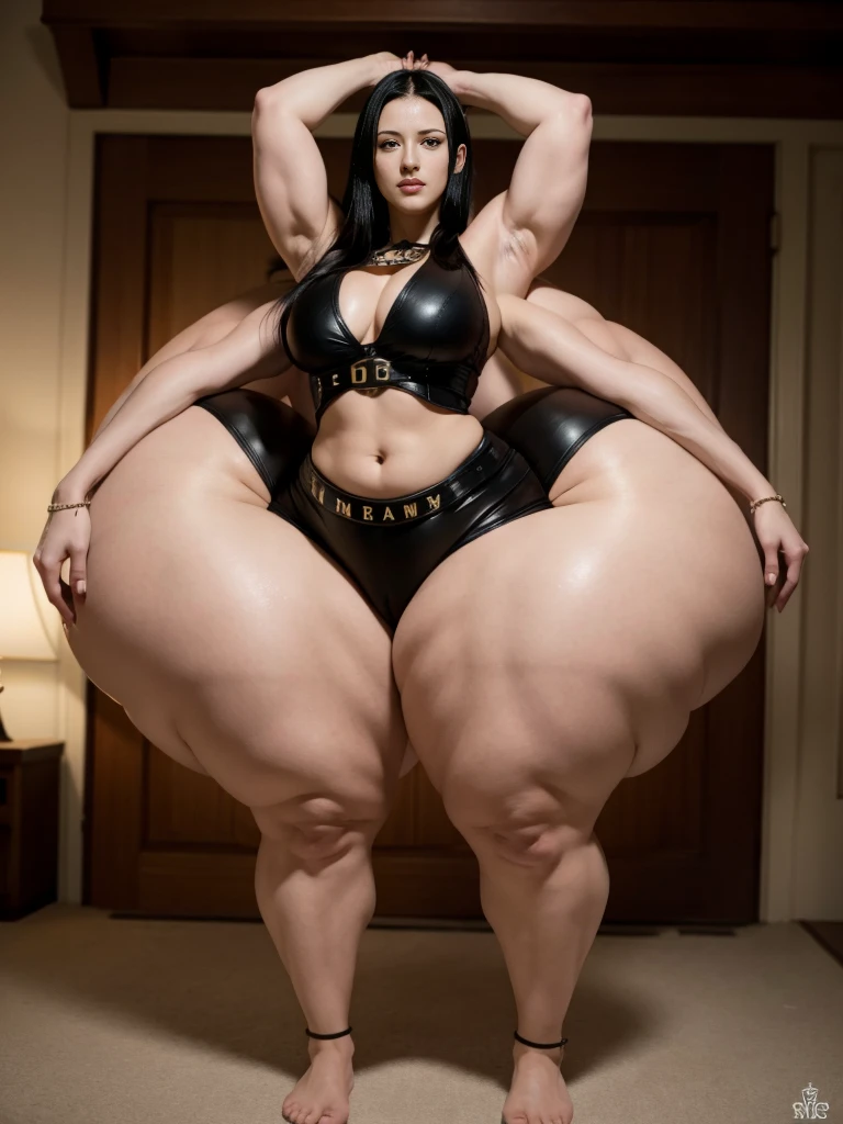 (Nico robin one piece many muscular arms)),face very simalar Kat dennings , thick, many extra arms, thick, muscular, many arms everywhere, feet everywhere, complete hands and arms, many muscular arms, thousand hands,bedroom, many arms, extra arms, many arms, thousands of arms, full body shot, Chung li street fighters legs,super thick wide muscular legs