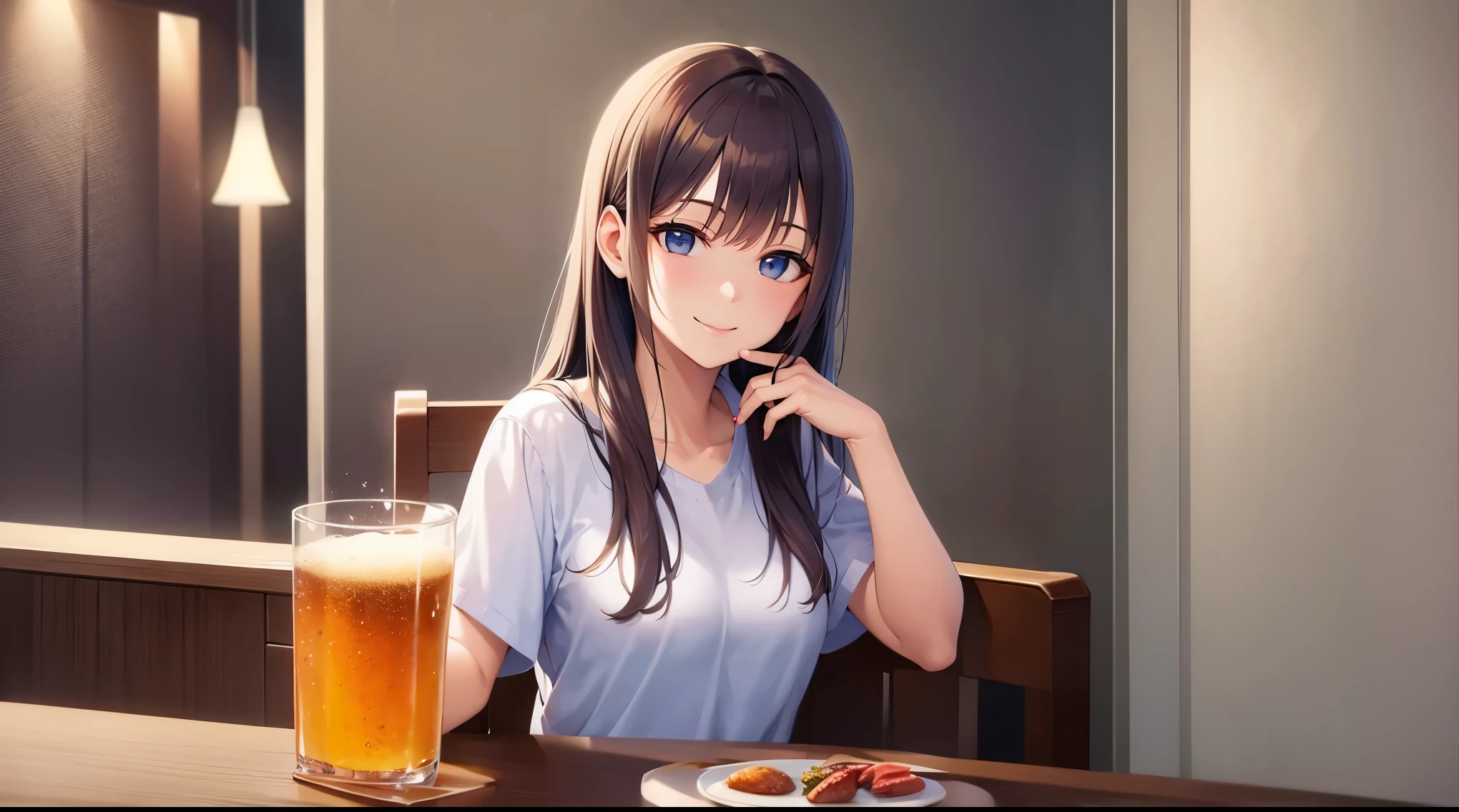 The background is only the wall and table