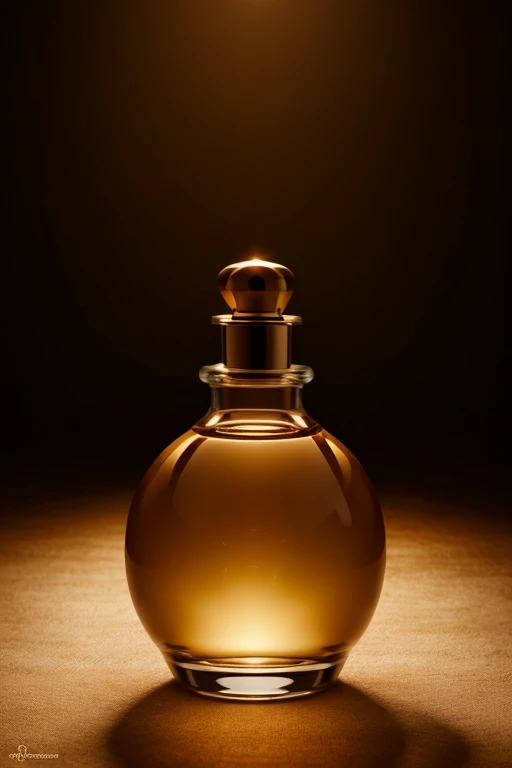 a wooden flavor perfum on a caoba. professional product studio photography. professional dramatic lighting.