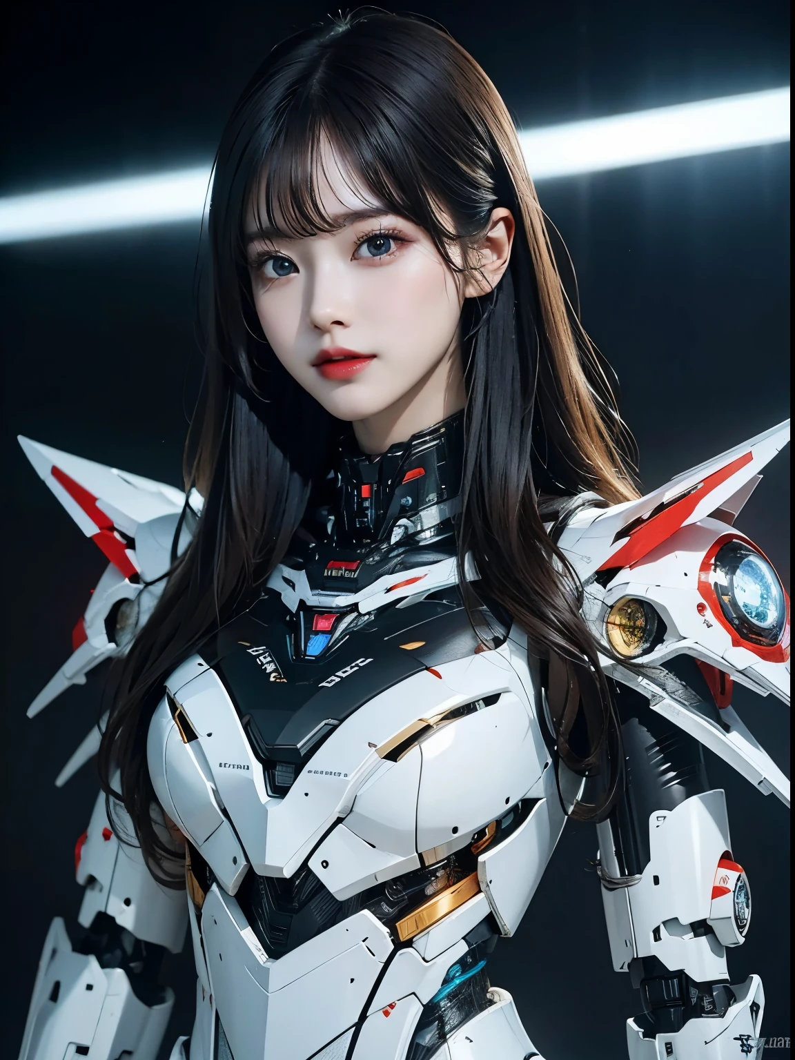 rough skin, Super detailed, advanced details, high quality, 最high quality, High resolution, 1080P, hard disk, beautiful,(war machine),beautifulサイボーグの女性,Mecha cyborg girl,battle mode,Mecha body girl,She is wearing a futuristic war machine weapon mecha,full body shot