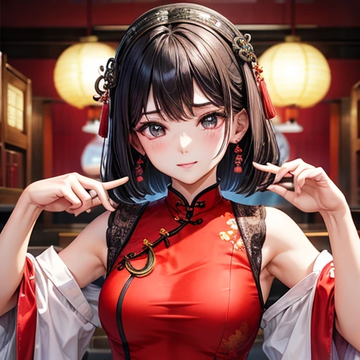 girl,setsubun,close up of face