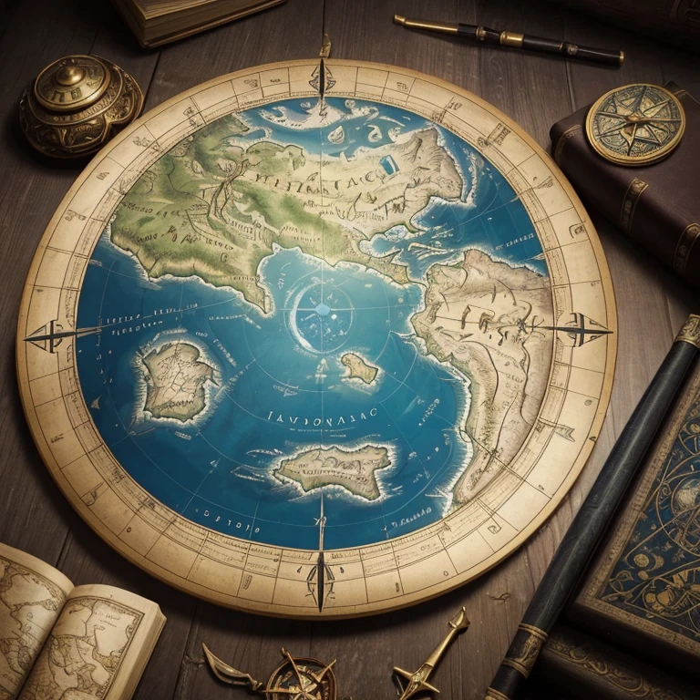 (best quality,4k,8k,highres,masterpiece:1.2),ultra-detailed,(realistic,photorealistic,photo-realistic:1.37),landscape,maps,ancient maps,exploration,adventure,treasure hunt,vivid colors,intricate cartography,hand-drawn maps,compass,vintage,parchment texture,antique,old-fashioned,nautical,seas,ships,globe,discovery,mysterious,islands,journey,navigation,fantasy world,hidden lands,secret passages,compass rose,pathways,exotic locations,legendary creatures,explorers,unexplored territories,lost civilizations,imagination,rich details,faraway lands,myths and legends,distant horizons,age of discovery,history mapping,cartographic art