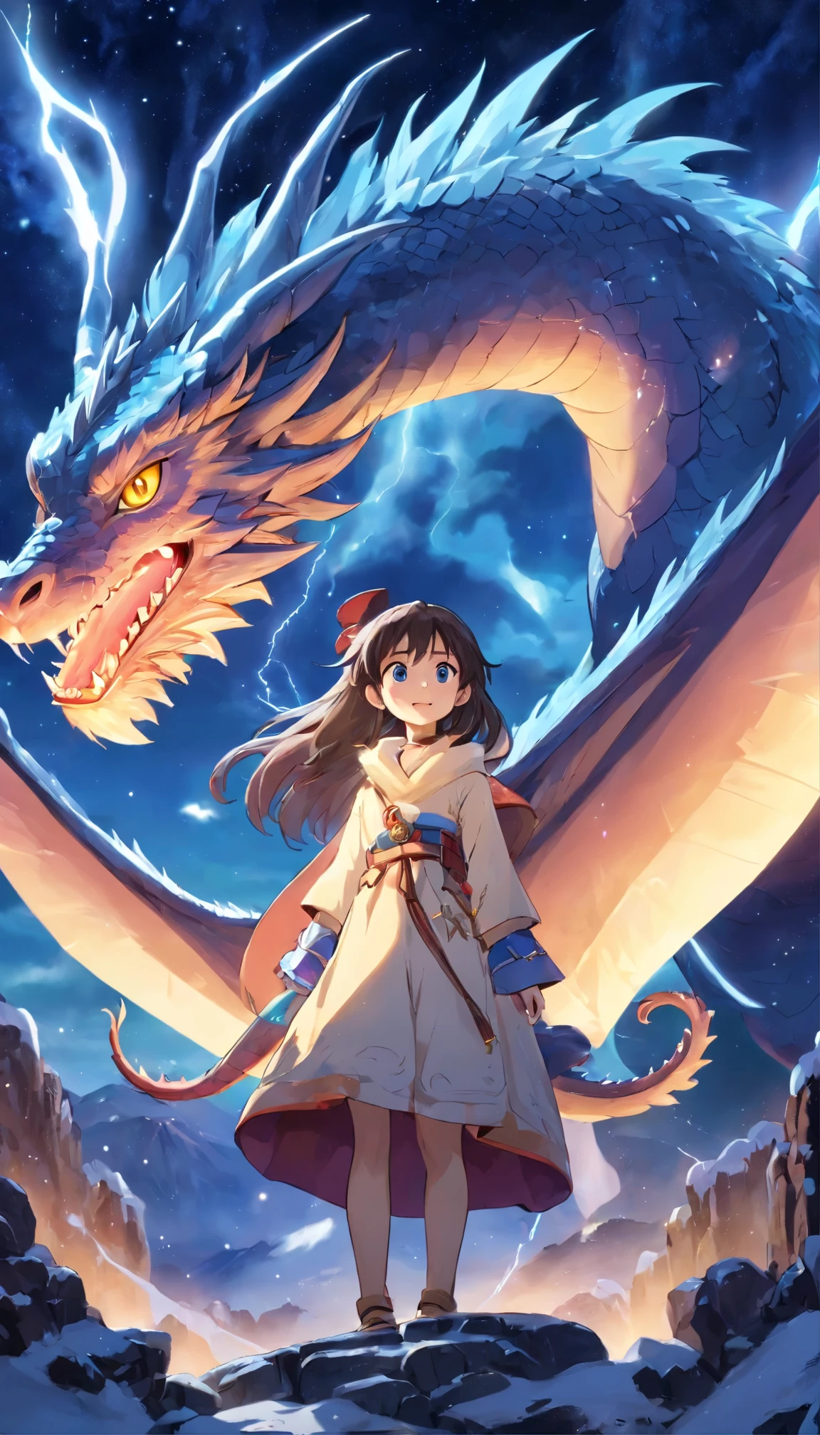 Snow,克苏鲁蛇dragon特征怪兽1:600 miniatures,3D equidistance,Gloss black platinum filigree giant wings,Square teeth,light blue eyes,Five claws,Twilight,full body portrait,sideways,Cloud,Realistic drawings,extremely happy,game character,The upward view is exaggerated,Magic Cave,starry sky background,(((masterpiece))),(((best quality))(Super detailed)(Detailed lighting)((serene))(masterpiece)(best quality)(Super detailed)(Realistic drawings),(Detailed light)),((dragon)),((lightning在爪)),lightning围绕着dragon,lightning