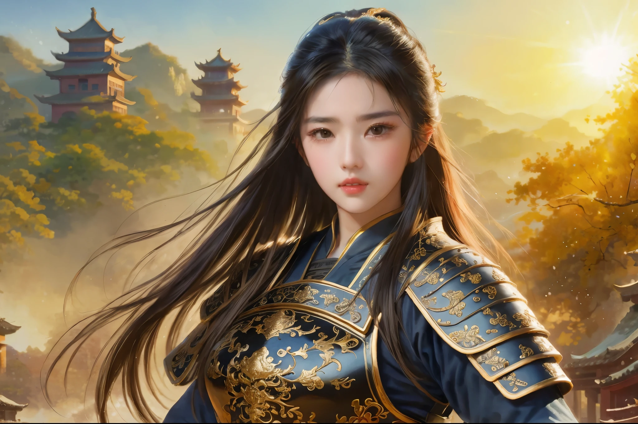 liuyifei, 1girl, chinese_armor, best quality, masterpiece,