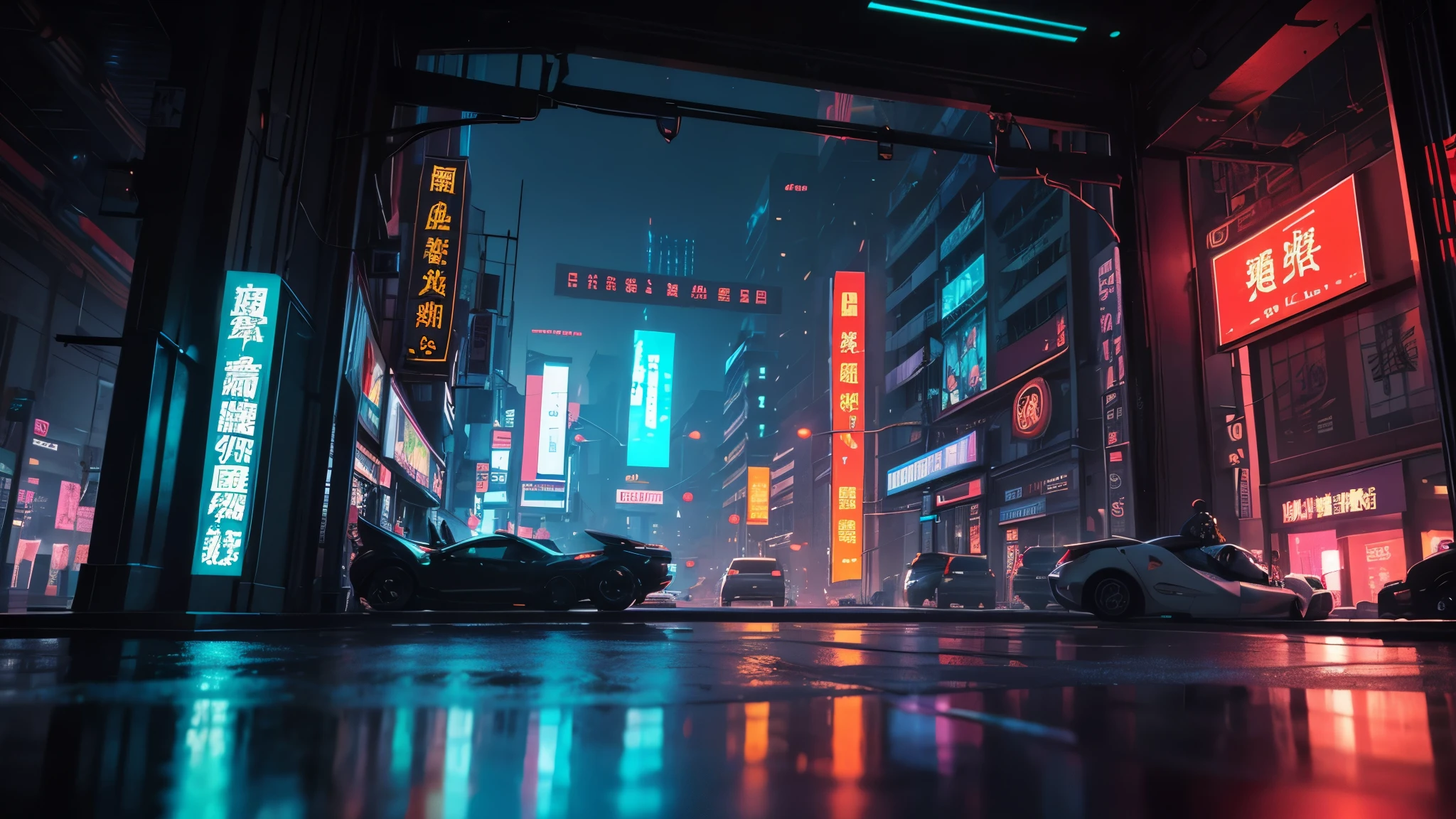 old Chinese building,Chinese Drum Tower,cyberpunk style,science fiction scene,neon lights,solo,high vista,lifelike3D动画风格, Landscape concept art, ultra high resolution (lifelike: 1.4), aesthetics, focus, high quality, bright colors, stunning reflection, crystal clear water, Award-winning photography, 3D lights and beautiful lights. Rich in details.