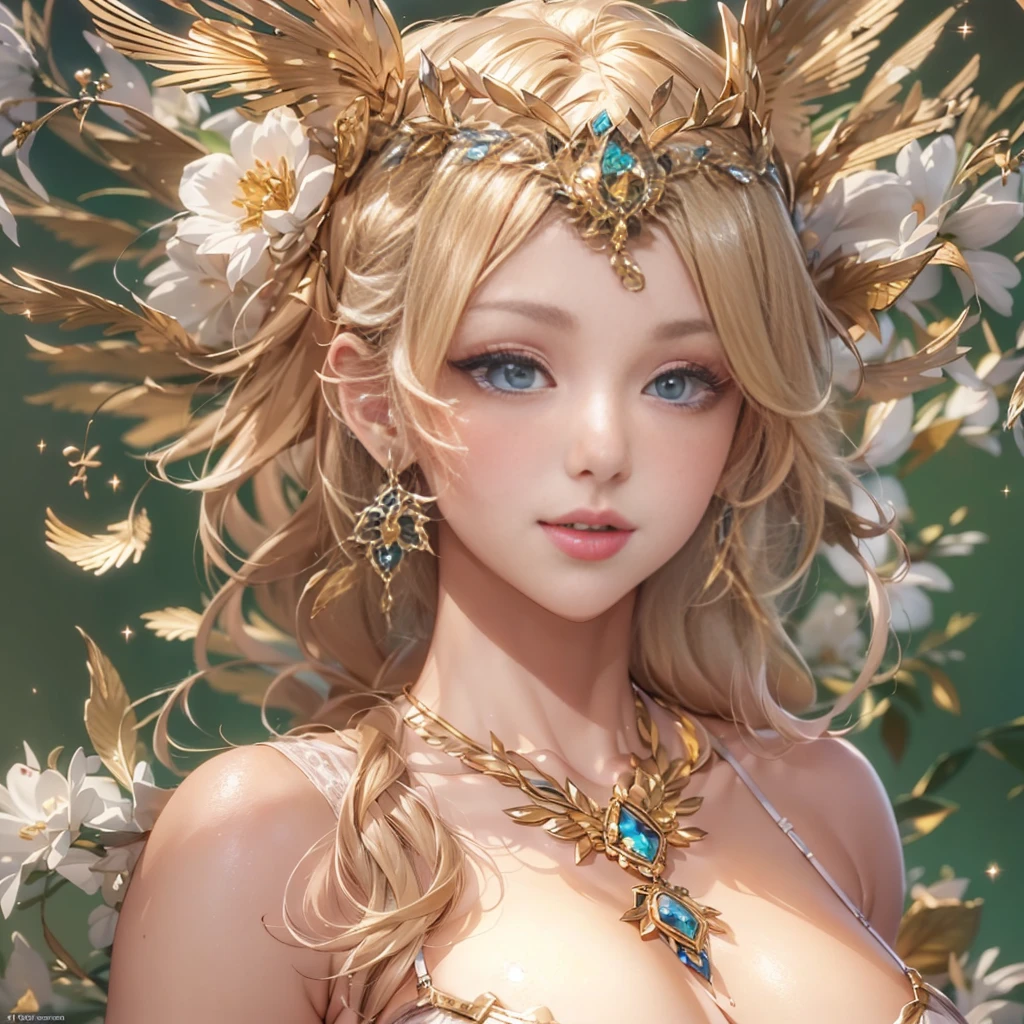 beautiful美しさ, 3D two-dimensional, rich, blonde, skirt, stockings, high heels, poison、star、star、(Highly detailed CG Unity 8K wallpaper),(masterpiece), (最high quality), (Super detailed), (best illustrations),(best shadow), (sharp eyeliner, eye shadow, fine eye:1.1), (超High resolution,realistic,最high quality,realistic),(8K,RAW photo,最high quality,star),mature woman、sensual curves、huge breasts、thighs、bubble、お尻のmasterpiece, 最high quality, Super detailed, full body shot, mature woman, beautiful mature woman, nightgown and underwear, enchanting smile, thick lips, Chubby lips, blush, looking at the viewer, provocative expression, beautiful髪型, cleavage, Plump、curvy hips、attractive face、sexy lingerie、an inviting gaze、Expression of emotions、Lewd underwear、(((erotic see-through lingerie set)))、Standing position、gorgeous accessories 、big breastsの女性, bare shoulders, golden hair, colored feather, metal ornaments, colored flowers, particle, light, (masterpiece, 最high quality, 最high quality, official art, beautiful and aesthetic:1.2), (1 girl:1.3), very detailed,(fractal art:1.1),(colorful:1.1)、(flowers:1.3),most detailed,(zentangle:1.2), (dynamic pose), (abstract background:1.3), (shiny skin), (lots of colors :1.4), ,(earrings:1.4), (feather:1.4),masterpiece, 最high quality, Super detailed, 30~40 years, full body shot, beautiful 、various hairstyles，gold headband，plump breasts，beautiful butt，greek clothing，Tulle covers the breasts，perfectly proportioned, detailed clothing details,marble，god statue，cinematic lighting, film grain, Fuji color, 8K, masterpiece, Super detailed, high detail, high quality, High resolution,(((NSFW:1.2)))、exposed chest、Openwork decoration，(((see through dress)))、(((解剖学的に正しいbody))) , 最high quality, Super detailed, (((Lewd underwear)))、raise your butt, from below, (((R-18)))、Hakari、thighs, big breasts, Are standing, cowboy shot, blush, (((1 girl))), (masterpiece:1.3), (High resolution), (8K), (very detailed), perfect face, Nice eye and face, (((最high quality))), (Super detailed), detailed face and eye, (alone), High resolution、beautifuleye,(((sexy pose)))、(((整ったbig breasts)))、((beautiful eye))、luxury、(((超High resolution)))、(((detailed description)))、(((ぽっちゃりbody型)))、(((解剖学的構造に一致したbodyの部位)))、beautiful長いまつ毛、バランスのとれたbody型、２Book Arm、2 legs、Just the right size for your legs and arms、Fishnet tights、glamorous、(((Clear white and black eye)))、lipstick、Sparkling、Undistorted face, eye, body、jewelry、gem