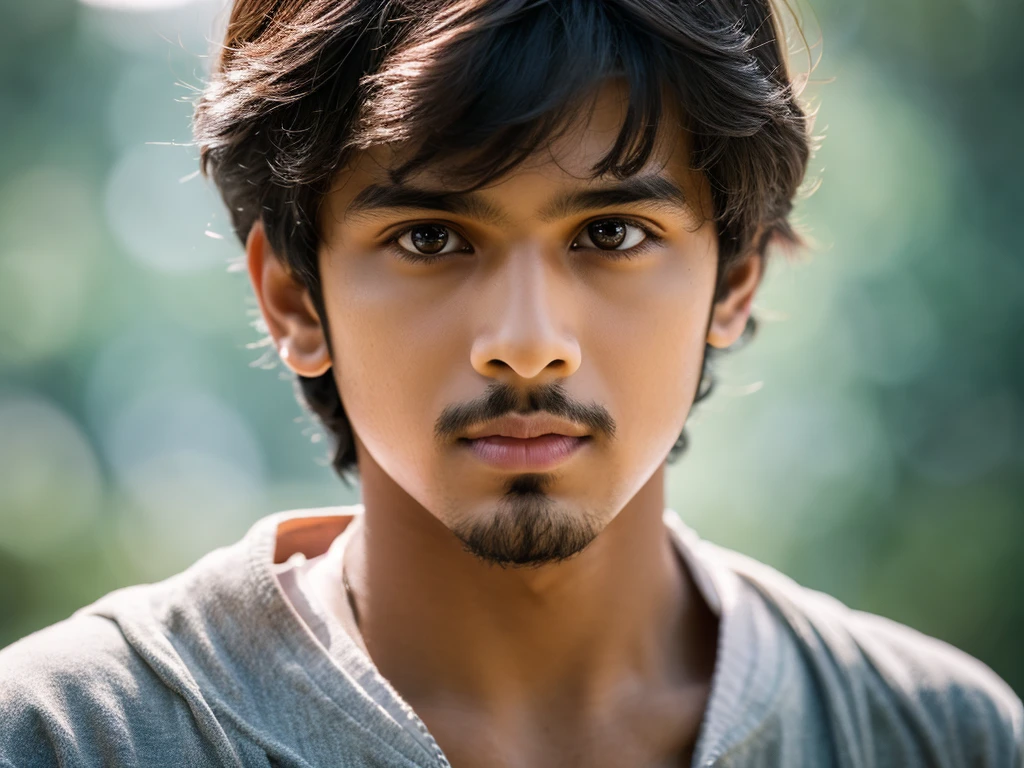 (hiperrealisme:1.1),(detail:1.2)8k, handsome indian boy, realistic face, detail face, 8k, ultra realistic, bokeh