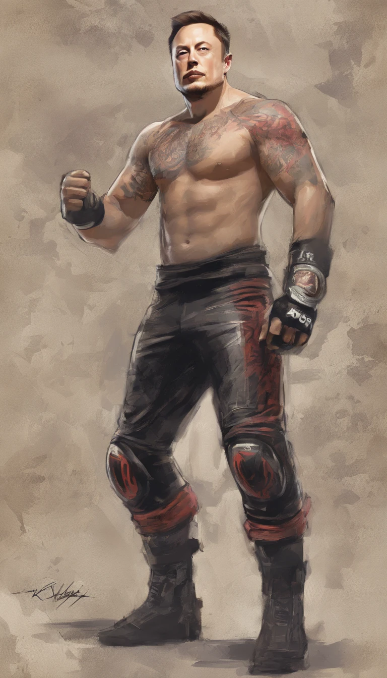 elon musk as mma fighter