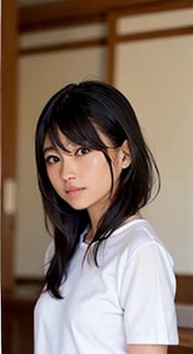 プールサイドで半透明の水色のナイキのビキニをきた横向きで乳房が上向きのblack hairshortcutのJapan人の細めスタイルの目の大きい色気のある高校生の美少女 Look straight ahead in the photo on your knees.。ID photo、Stand in the middle、white cutter shirt、Look at the photographer、Upper body、School Jersey、summer clothes、short sleeve、Japan、Japan語、shortcut、black eye、black hair、The face is straight、front photo、I、I can see the double teeth