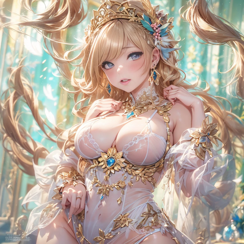 beautiful美しさ, 3D two-dimensional, rich, blonde, skirt, stockings, high heels, poison、star、star、(Highly detailed CG Unity 8K wallpaper),(masterpiece), (最high quality), (Super detailed), (best illustrations),(best shadow), (sharp eyeliner, eye shadow, fine eye:1.1), (超High resolution,realistic,最high quality,realistic),(8K,RAW photo,最high quality,マstarプル),mature woman、sensual curves、????????????、thighs、bubble、お?のmasterpiece, 最high quality, Super detailed, full body shot, mature woman, beautiful mature woman, nightgown and ?????????, enchanting smile, thick lips, Chubby lips, blush, looking at the viewer, provocative expression, beautiful髪型, cleavage, Plump、curvy ????、attractive face、?????????????、an inviting gaze、Expression of emotions、???? ?????????、(((?????? see-through lingerie set)))、Standing position、gorgeous accessories 、???????????の女性, ???? shoulders, golden hair, colored feather, metal ornaments, colored flowers, particle, light, (masterpiece, 最high quality, 最high quality, official art, beautiful and aesthetic:1.2), (1 girl:1.3), very detailed,(fractal art:1.1),(colorful:1.1)、(flowers:1.3),most detailed,(zentangle:1.2), (dynamic pose), (abstract background:1.3), (shiny skin), (lots of colors :1.4), ,(earrings:1.4), (feather:1.4),masterpiece, 最high quality, Super detailed, 30~40 years, full body shot, beautiful 、various hairstyles，gold headband，plump ???????，beautiful ????，greek clothing，Tulle covers the ???????，perfectly proportioned, detailed clothing details,marble，god statue，cinematic lighting, film grain, Fuji color, 8K, masterpiece, Super detailed, high detail, high quality, High resolution,(((????:1.2)))、exposed ?????、Openwork decoration，(((see through dress)))、(((解剖学的に正しいbody))) , 最high quality, Super detailed, (((???? ?????????)))、raise your ????, from below, (((R-18)))、Hakari、thighs, ???????????, Are standing, cowboy shot, blush, (((1 girl))), (masterpiece:1.3), (High resolution), (8K), (very detailed), perfect face, Nice eye and face, (((最high quality))), (Super detailed), detailed face and eye, (alone), High resolution、beautifuleye,(((???? pose)))、(((整った???????????)))、((beautiful eye))、luxury、(((超High resolution)))、(((detailed description)))、(((ぽっちゃりbody型)))、(((解剖学的構造に一致したbodyの部位)))、beautiful長いまつ毛、バランスのとれたbody型、２Book Arm、2 legs、Just the right size for your legs and arms、Fishnet tights、glamorous、(((Clear white and black eye)))、lipstick、Sparkling、(Undistorted face, eye, body)、jewelry、gem、(長くカールしたbeautifulまつ毛)、(((バランス良いbeautiful胸)))、(Transparent, exquisite skin:1.2)、(((don't show your teeth)))