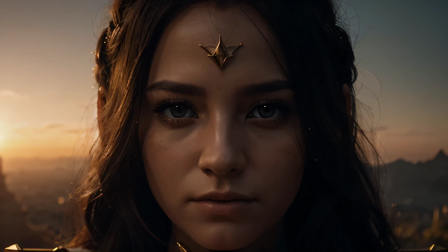 A sunrise over Eldoria, symbolizing renewal, fantasy style, cinematic, detailed, 8k, sharp focus, dark fantasy style, beautiful and aesthetic, photography, cinematic, 8k, high detailed, detailed faces,