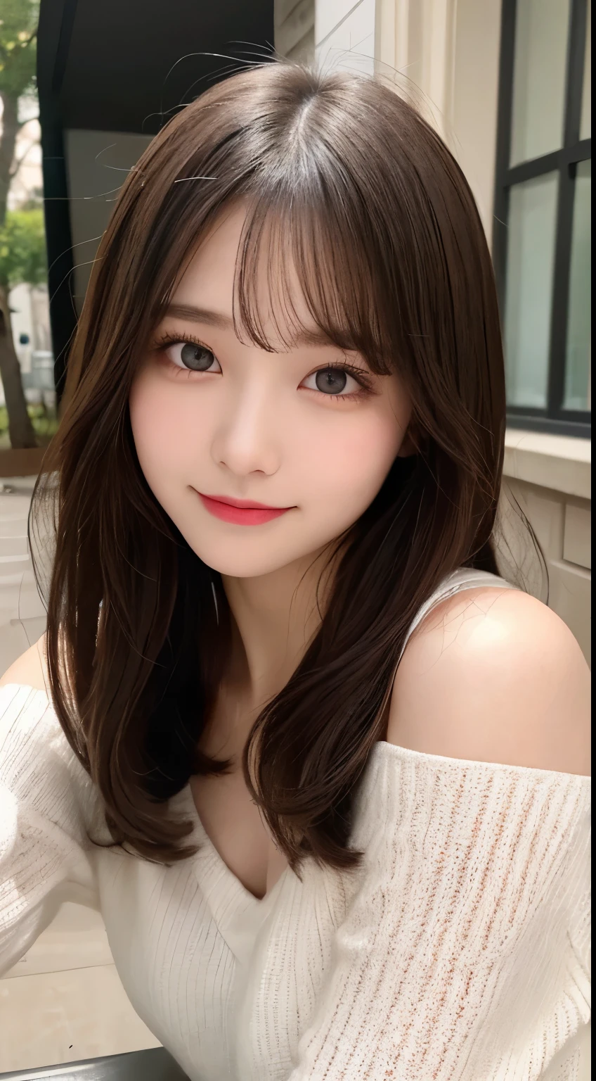 table top, highest quality, shape, Super detailed, finely, High resolution, 8k wallpaper, 完璧なダイナミックな構shape, beautiful and detailed eyes, winter dress,medium hair, small breasts, natural color lip, random sexy pose,smile,、20 year old girl、midnight、beautiful and detailed face、perfect and beautiful face,Big eyes、RAW photo、spread both arms and legs wide、Express your best mood with your whole body、beautiful and detailed eyes、small face、beautiful duplex、slim face and style、blur the background
