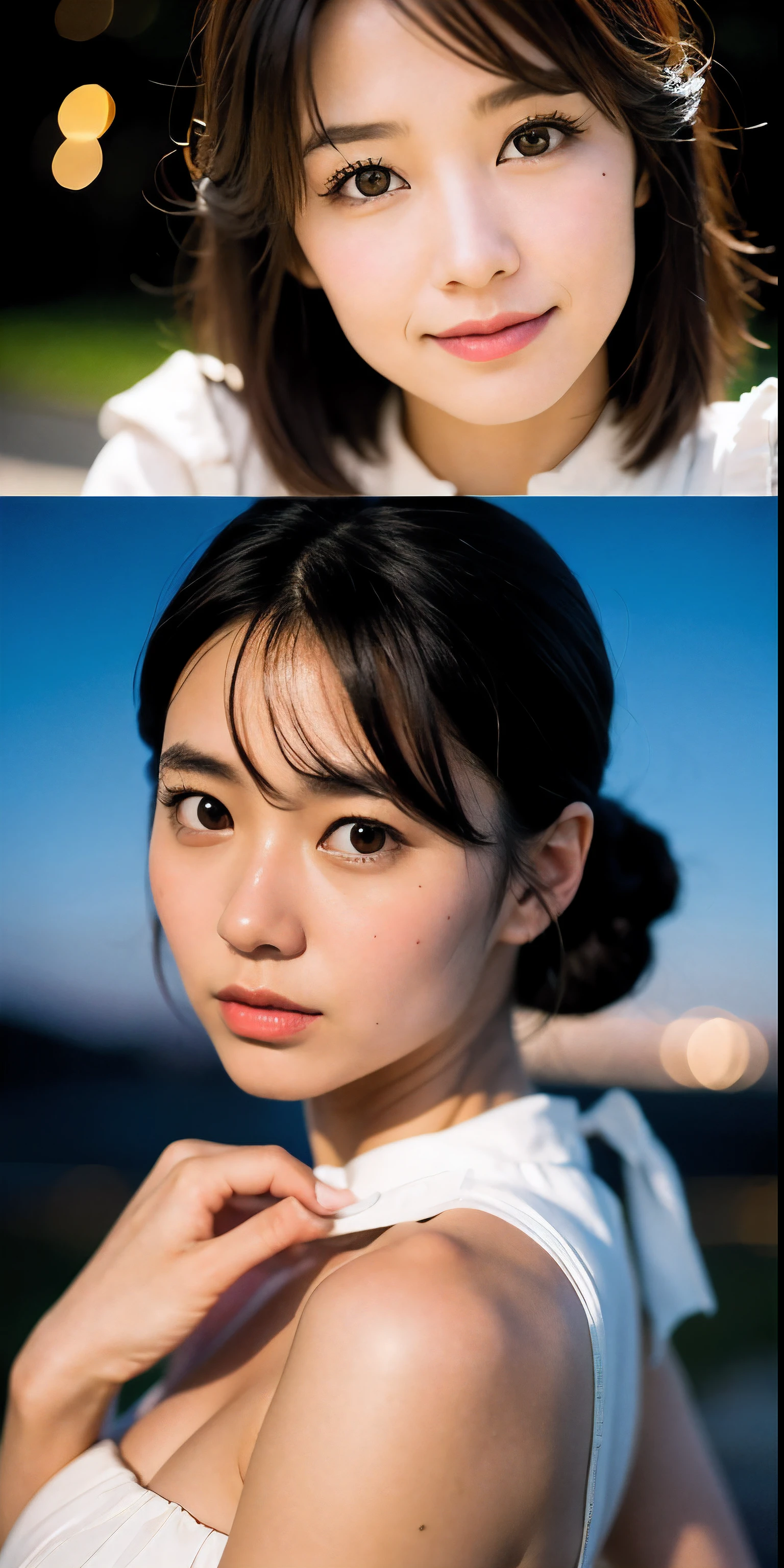 Wear Yong Yong&#39;s gorgeous Hanfu，Starry sky late at night，extremely realistic，stand up straight，puff out your chest，The most beautiful woman here，4086kbit，extreme details，The truth about skin and skin texture，Sunlight shines，Yua Mikami，，Yui Aragaki，Hamabe Beauty，Rei Honjo，Namiki Yu，Shinoda Yu，Upper body close-up