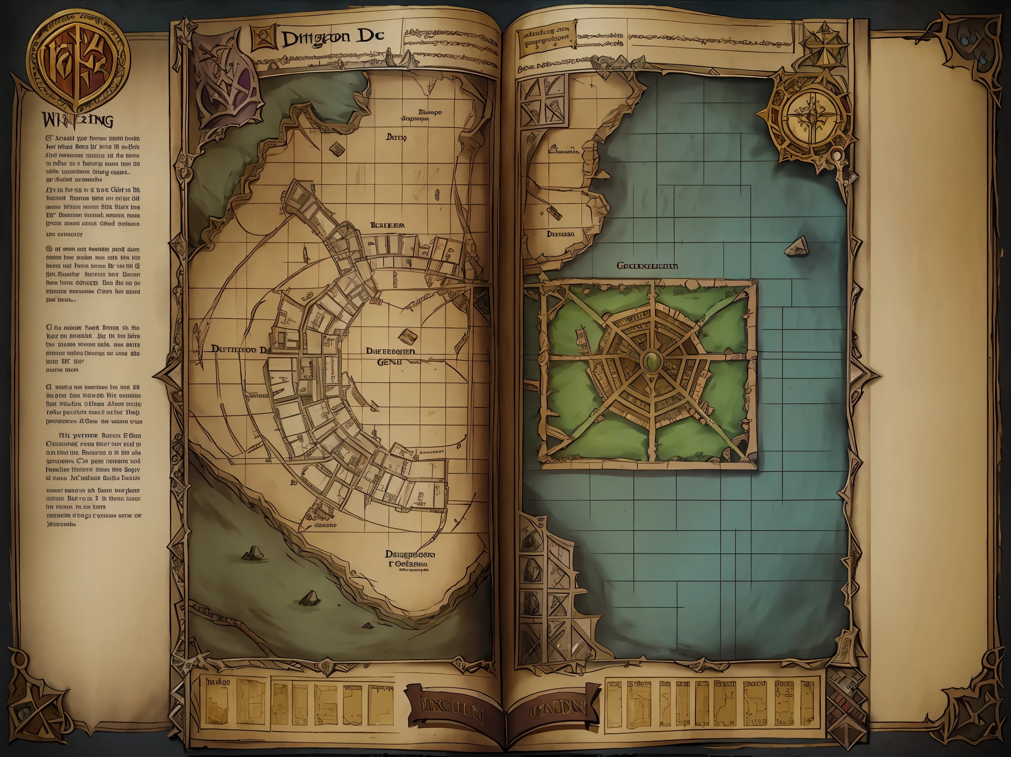 RPG dungeon mapping, Wizardry, Mad King&#39;s Trial Ground１F, Filling out graph paper, Dungeon Map,