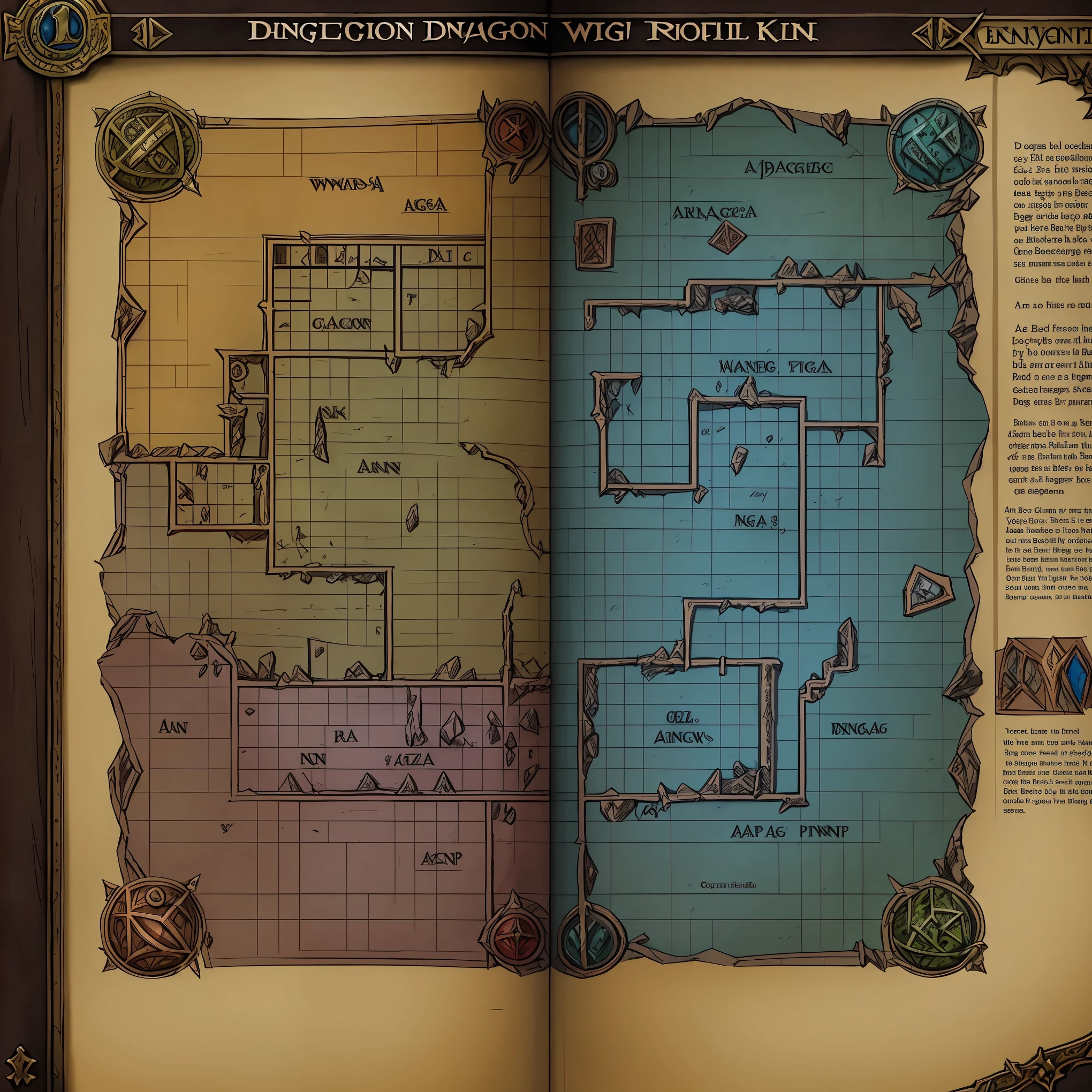 RPG dungeon mapping, Wizardry, Mad King's Trial Ground B1, Filling out graph paper, Dungeon Map, game strategy, ゲームのDungeon Map