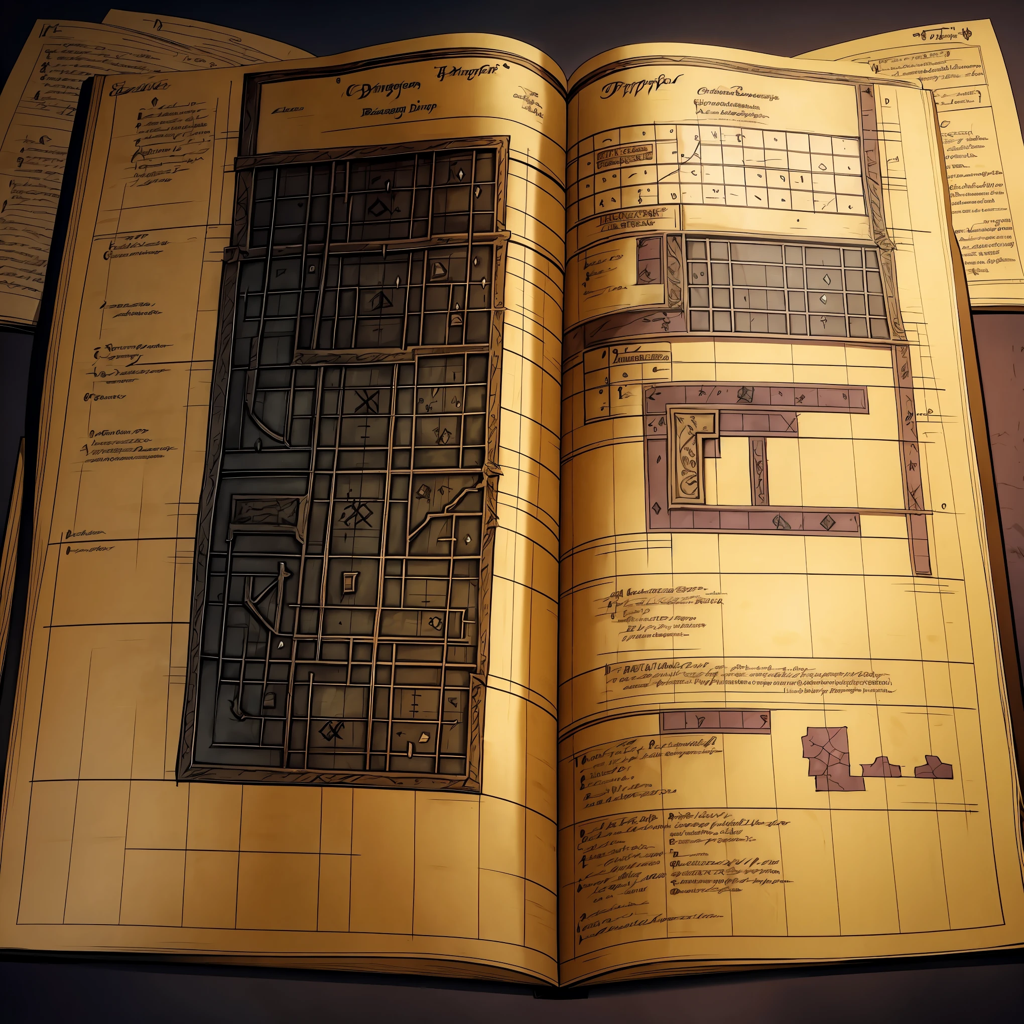 RPG dungeon mapping, Wizardry, Mad King&#39;s Trial Ground１F, Filling out graph paper, Dungeon Map,