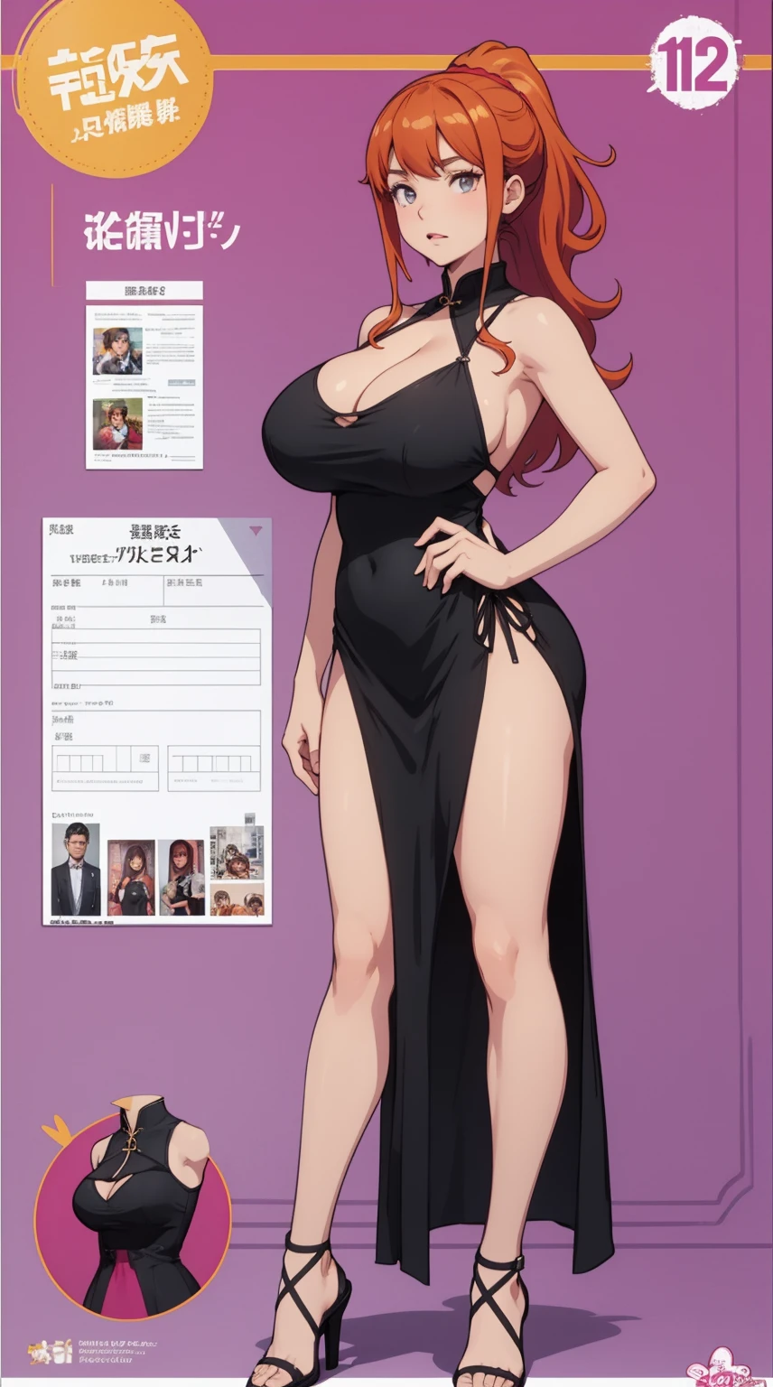 girl, solo, full body, from head to toe, standing, (Huge_Breasts:1.3),

Character Design Sheet, character reference sheet, character turn around,

jinno megumi,

a sexy cartoon girl with very large breasts in a Chinese dress, sexy, Cleavage