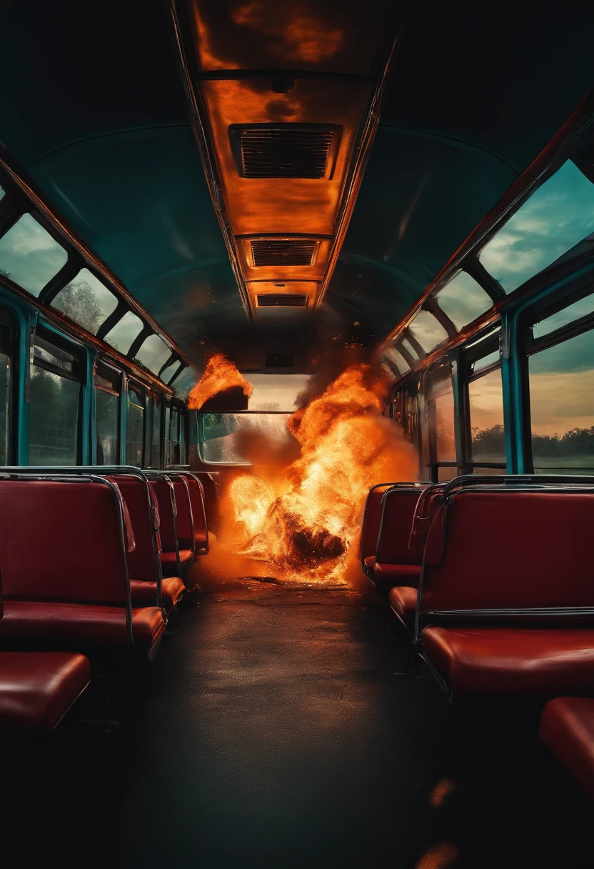 Bus explosion