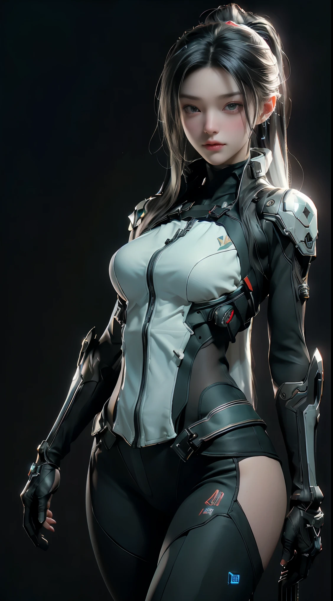 ((highest quality)), ((masterpiece)), (be familiar with:1.4), 3D, beautiful cyberpunk woman image,HDR (high dynamic range),ray tracing,NVIDIA RTX,super resolution,unreal 5,Scattered beneath the surface,PBR texturing,Post-processing,anisotropic filtering,Depth of bounds written,maximum clarity and sharpness,multilayer texture,Albedo and specular maps,surface shading,Accurate simulation of light-matter interactions,perfect proportions,octane rendering,two-tone lighting,wide aperture,Low ISO,White balance,Rule of thirds,8K students,whole body,exposed,thighs,