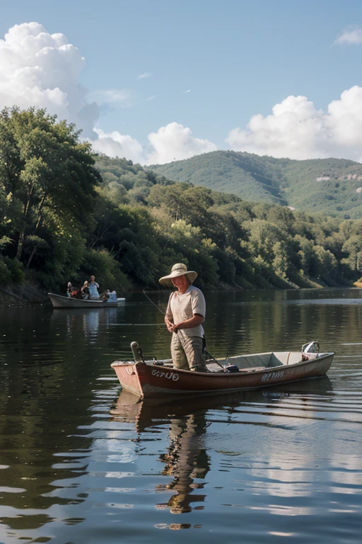 Create an image on the topic: “fishing and tourism” for the Podsekai store