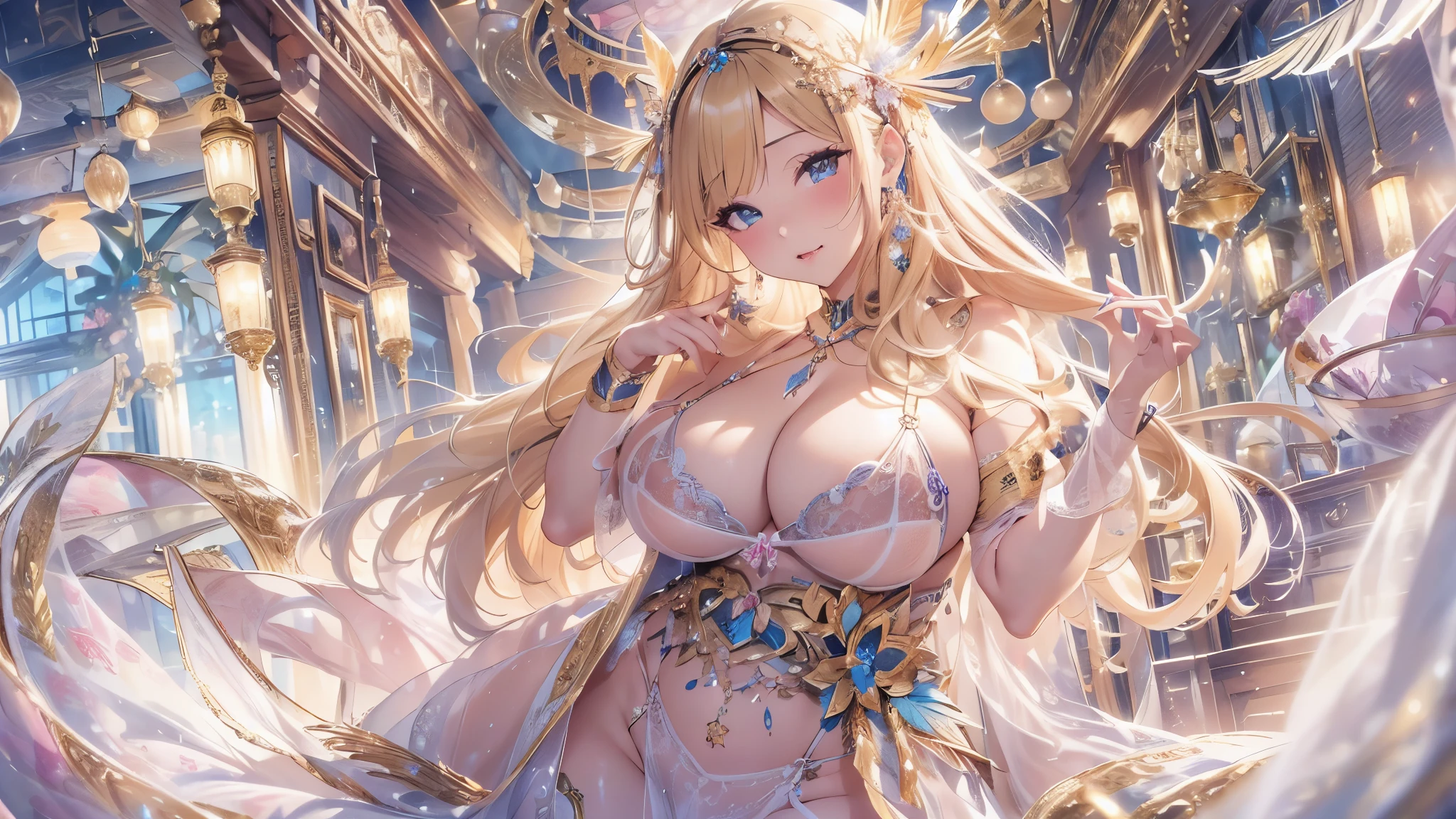beautiful美しさ, 3D two-dimensional, rich, blonde, skirt, stockings, high heels, poison、star、star、(Highly detailed CG Unity 8K wallpaper),(masterpiece), (最high quality), (Super detailed), (best illustrations),(best shadow), (sharp eyeliner, eye shadow, fine eye:1.1), (超High resolution,realistic,最high quality,realistic),(8K,RAW photo,最high quality,マstarプル),mature woman、sensual curves、huge breasts、thighs、bubble、お尻のmasterpiece, 最high quality, Super detailed, full body shot, mature woman, beautiful mature woman, nightgown and underwear, enchanting smile, thick lips, Chubby lips, blush, looking at the viewer, provocative expression, beautiful髪型, cleavage, Plump、curvy hips、attractive face、sexy lingerie、an inviting gaze、Expression of emotions、Lewd underwear、(((erotic see-through lingerie set)))、Standing position、gorgeous accessories 、big breastsの女性, bare shoulders, golden hair, colored feather, metal ornaments, colored flowers, particle, light, (masterpiece, 最high quality, 最high quality, official art, beautiful and aesthetic:1.2), (1 girl:1.3), very detailed,(fractal art:1.1),(colorful:1.1)、(flowers:1.3),most detailed,(zentangle:1.2), (dynamic pose), (abstract background:1.3), (shiny skin), (lots of colors :1.4), ,(earrings:1.4), (feather:1.4),masterpiece, 最high quality, Super detailed, 30~40 years, full body shot, beautiful 、various hairstyles,gold headband,plump breasts,beautiful butt,greek clothing,Tulle covers the breasts,perfectly proportioned, detailed clothing details,marble,god statue,cinematic lighting, film grain, 8K, masterpiece, Super detailed, high detail, high quality, High resolution,(((NSFW:1.2)))、exposed chest、Openwork decoration,(((see through dress)))、(((解剖学的に正しいbody))) , 最high quality, Super detailed, (((Lewd underwear)))、raise your butt, from below, (((R-18)))、Hakari、thighs, big breasts, Are standing, cowboy shot, blush, (((1 girl))), (masterpiece:1.3), (High resolution), (8K), (very detailed), perfect face, Nice eye and face, (((最high quality))), (Super detailed), detailed face and eye, (alone), High resolution、beautifuleye,(((sexy pose)))、(((整ったbig breasts)))、((beautiful eye))、luxury、(((超High resolution)))、(((detailed description)))、(((ぽっちゃりbody型)))、(((解剖学的構造に一致したbodyの部位)))、beautiful長いまつ毛、バランスのとれたbody型、2book arm、2 feet、Just the right size for your legs and arms、Fishnet tights、glamorous、(((Clear white and black eye)))、lipstick、Sparkling、(Undistorted face, eye, body)、jewelry、gem、(長くカールしたbeautifulまつ毛)、(((バランス良いbeautiful胸)))、(transparent, Exquisite skin:1.2)、(((16:Composition suitable for 9 angles of view)))