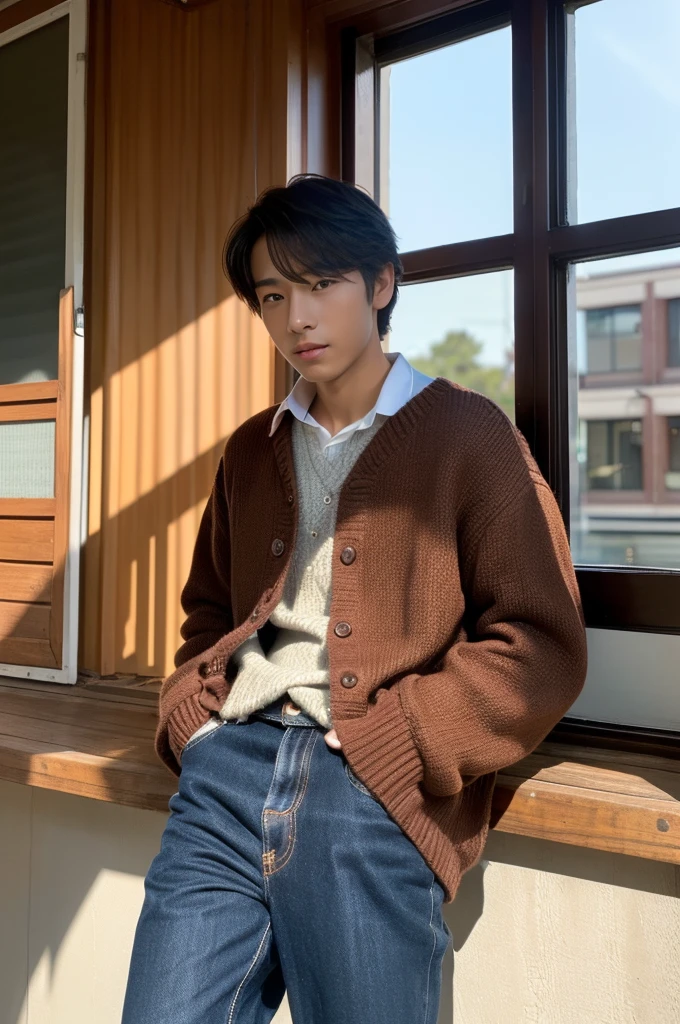 (Aesthetic、Artistic:1.2)、(Bright colors)、(Realistic、photorealistic:1.37)、(highest quality、4K、8K、High resolution、masterpiece:1.3)、(Warm colors)、(soft natural light)、((Handsome guy))、Japanese talent、actor style、I、(((Popular boys are cool)))、((male college student, 全日本male college studentミスターコンテスト入賞者のIは強制変身で男性器消滅してI have a female genitalia) )、((Iは今年のmale college studentミスターコンテスト入賞者))、sensual、slim muscular body、female estrus、Crotch feminization、 Rin々New、 unreasonable、 forcibly、Incomprehensible、the charm of youth、(The disappearance of male genitalia in popular boys、 I have a female genitalia、Impossibility of becoming a boyfriend、Unable to become husband、not a man anymore)、 I'm still thinking of being a boy、 I still want to remain a boy、 I want to go back to being a boy right away、isolated from her、男根が欲New表情、(I can tell it's a female crotch.)、uniqlo clothing casual、holiday、Men's Love、detailed