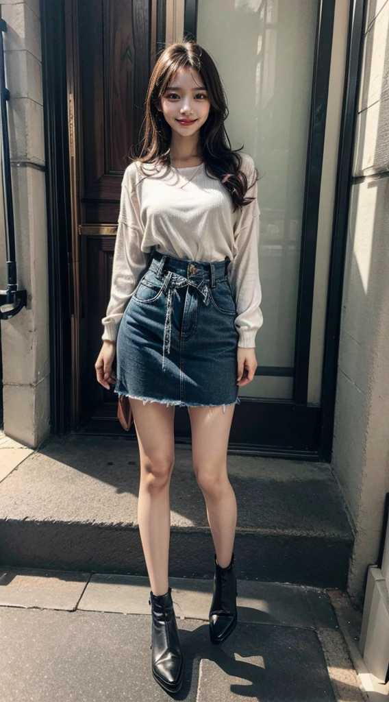 innocent smile,full body image