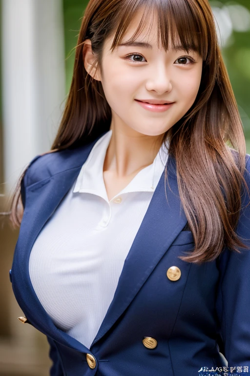 {{{ultra high res}}}, (photorealistic:1.4), (high quality), {hyper realistic}, looking at viewer, japanese young lady, , 1girl, solo, (gigantic breasts:1.2), school uniform. Beautiful face. big bust. sweat, smile, long hair, brown hair