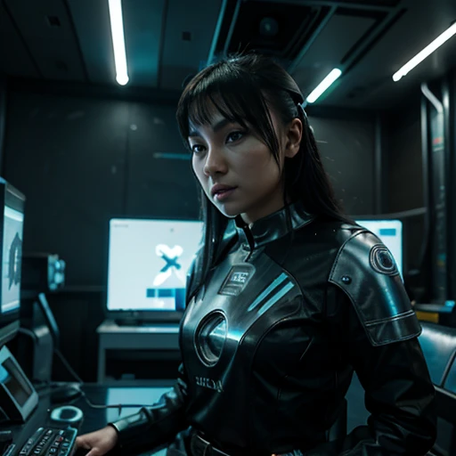 Kazakhstan Cyberpunk, 3024 year, biorobots