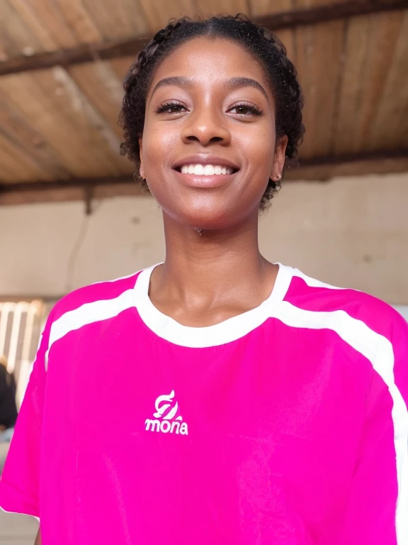 Afro bonito, rosto detalhado, melhor qualidade, alta qualidade, sorridente, slicked back hair, desvanecimento do undercut, poros da pele, Pele texturizada, analogue, Film grain, olhos detalhados, boca perfeita, 8k, Ultra HD, 8k Ultra HD, boca fechada, roupas casuais, cavanhaque, corte de cabelo desbotado