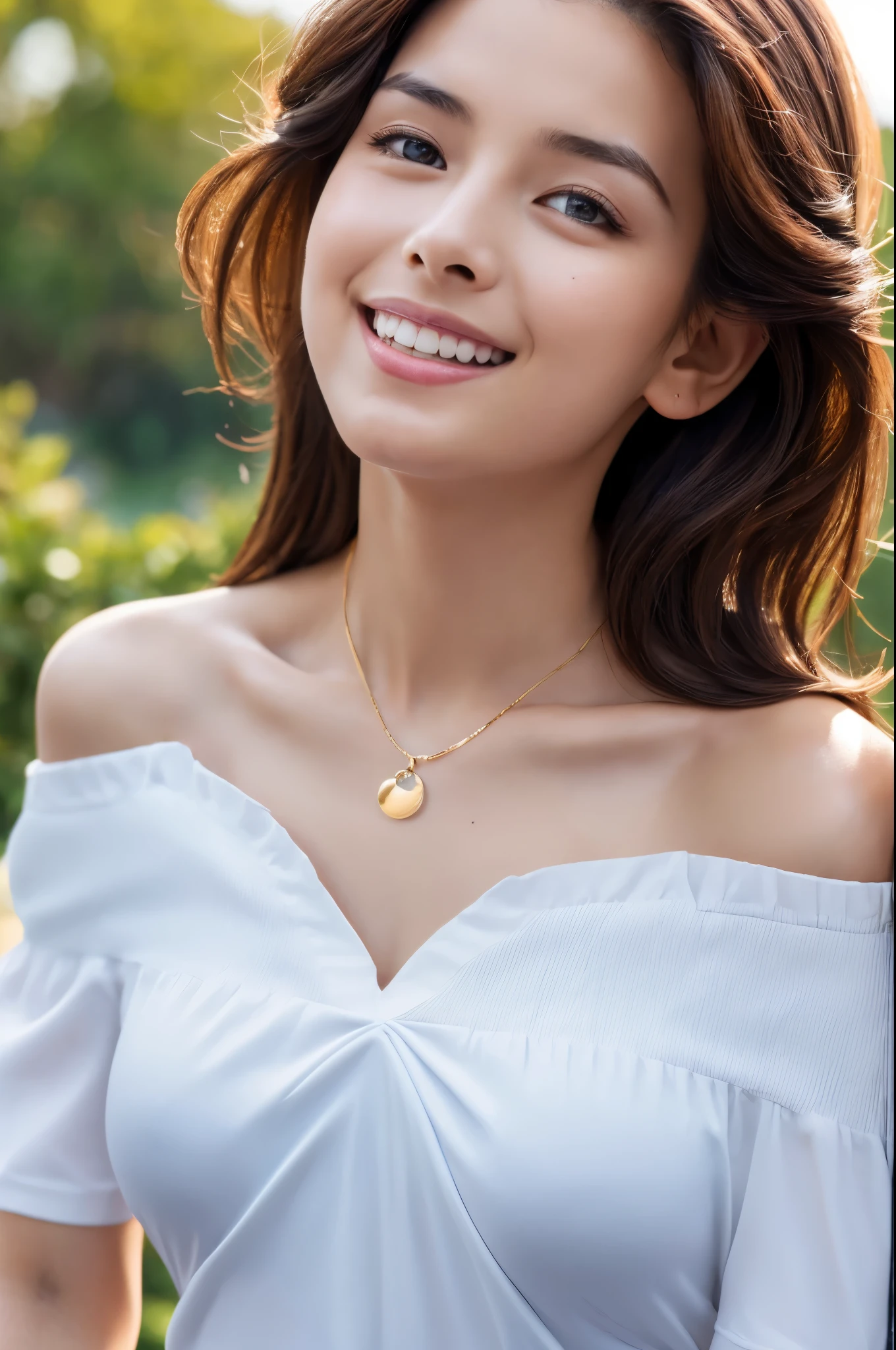 (8K, top-quality, ​masterpiece:1.3, 超A high resolution, A hyper-realistic), High Detail, (Face like the real thing), Photorealsitic, Raw foto, ((one beautiful women)), 22year old, Detailed face, beautidful eyes, realisticeyes, Eyes in Beautiful Details, (real looking skin), Beautiful skins, enticing, depth of fields, hight resolution, High pixel count, clear details, sharp photo, Natural color reproduction, Noise Reduction, High fidelity, quality, Software Updates, Optimized algorithms, the city street, suits, doress, opened white shirt, perfect bodies, face perfect, perfect chest, small tits, Faint lips, wetting hair, (See the viewer's eyes), a smile, Beautiful skins, enticing, the golden ratio, (Detal Face:1.2), japanes，japanaese girl, Small necklace, small earring, Thin Silver Necklace, Thin silver earrings, simple background, The whole body is shown