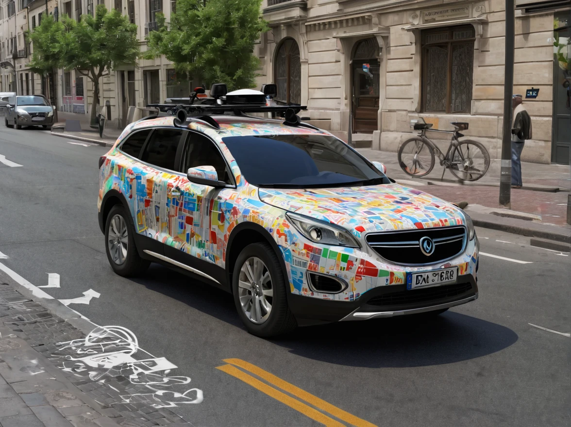 Google maps car....lol....(highres, ultra detailed, high resolution: 1.1)