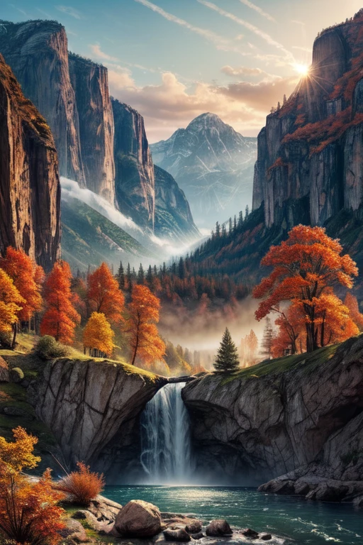 landscape, water, (extremely detailed CG unity 8k wallpaper), most beautiful artwork in the world, professional majestic oil painting, intricate, High Detail, Sharp focus, dramatic, photorealistic painting art