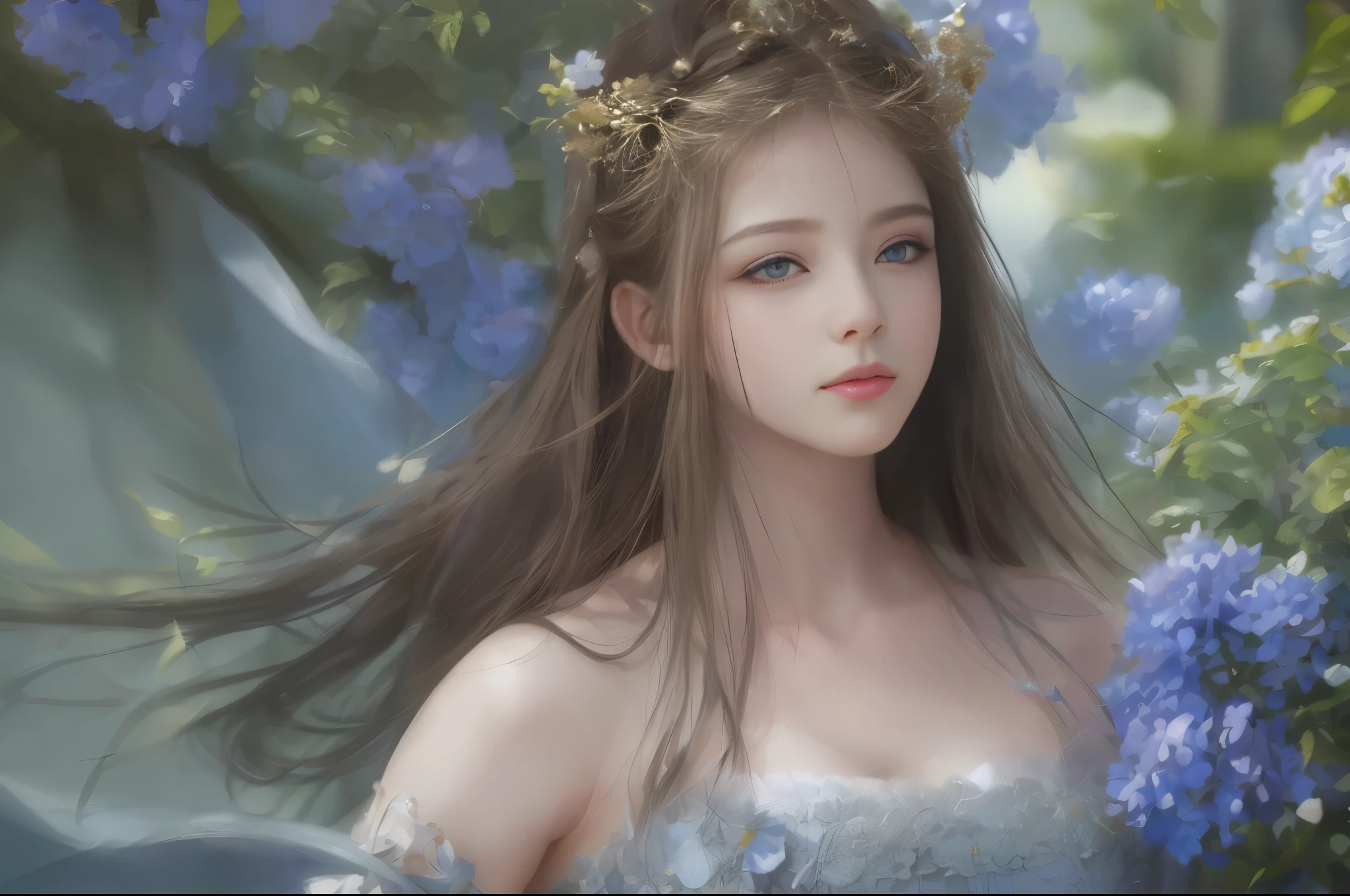 pure,Sweet,floral background,Colorful background,Physically based rendering,Perfect light and shadow,extremely high detail,sense of technology,pink tint,,Raised sexy,Perfect body,Unparalleled beauty,big eyes,long eyelashes,exquisite eyes,闪亮的big eyes,Shoulder and neck details,The pupil texture is delicate,perfect eyes,black pupils,best quality,masterpiece,16k,photo,avatar,Big breasts,long sleeves,take care of your breasts,big breasts,精致avatar