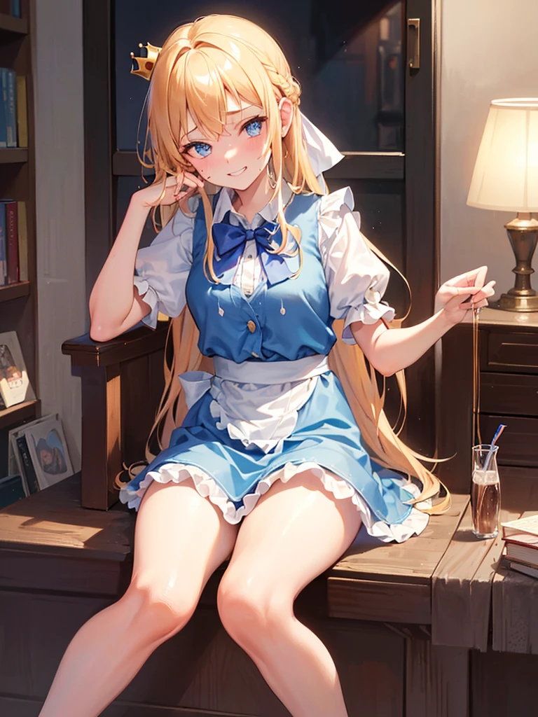 BREAK Perfect Anatomy、(High resolution:1.2)、Incredible illustrations、(Cute illustrations:1.2)、(nsfw)(cinematic angle)
（Beautiful background） 
Alice in Wonderland(a girl, 1.5meters, 40kg,blonde,blue eyes,Shiny straight super long)(-yeld,flchest)(afterglow,drunken eyes:1.2)
(country one piece dress,apron dress,head ribbon,sexy lingerie,garter stockings)
((undressing,open clothes,oversized clothes,female masturbation:1.5,repe:1.4)
(swarm of tentacles:2.3((cum on body, cum on breasts, cum on clothes, cum on hair, excessive cum,pojecile cum,creampie):1.5))
