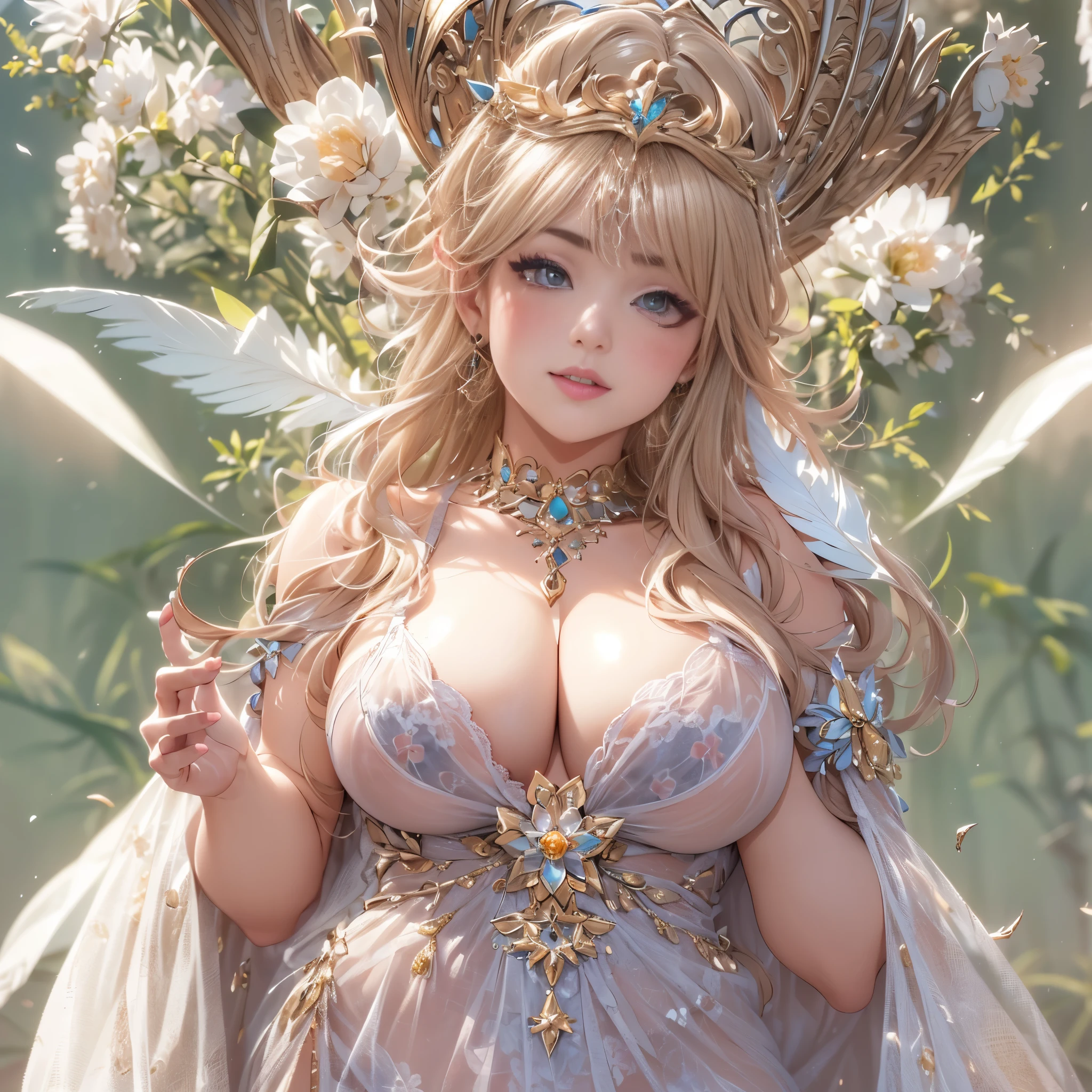 beautiful美しさ, 3D two-dimensional, rich, blonde, skirt, stockings, high heels, poison、star、star、(Highly detailed CG Unity 8K wallpaper),(masterpiece), (最high quality), (Super detailed), (best illustrations),(best shadow), (sharp eyeliner, eye shadow, fine eye:1.1), (超High resolution,realistic,最high quality,realistic),(8K,RAW photo,最high quality,マstarプル),mature woman、sensual curves、huge breasts、thighs、bubble、お尻のmasterpiece, 最high quality, Super detailed, full body shot, mature woman, beautiful mature woman, nightgown and underwear, enchanting smile, thick lips, Chubby lips, blush, looking at the viewer, provocative expression, beautiful髪型, cleavage, Plump、curvy hips、attractive face、sexy lingerie、an inviting gaze、Expression of emotions、Lewd underwear、(((erotic see-through lingerie set)))、Standing position、gorgeous accessories 、big breastsの女性, bare shoulders, golden hair, colored feather, metal ornaments, colored flowers, particle, light, (masterpiece, 最high quality, 最high quality, official art, beautiful and aesthetic:1.2), (1 girl:1.3), very detailed,(fractal art:1.1),(colorful:1.1)、(flowers:1.3),most detailed,(zentangle:1.2), (dynamic pose), (abstract background:1.3), (shiny skin), (lots of colors :1.4), ,(earrings:1.4), (feather:1.4),masterpiece, 最high quality, Super detailed, 30~40 years, full body shot, beautiful 、various hairstyles,gold headband,plump breasts,beautiful butt,greek clothing,Tulle covers the breasts,perfectly proportioned, detailed clothing details,marble,god statue,cinematic lighting, film grain, 8K, masterpiece, Super detailed, high detail, high quality, High resolution,(((NSFW:1.2)))、exposed chest、Openwork decoration,(((see through dress)))、(((解剖学的に正しいbody))) , 最high quality, Super detailed, (((Lewd underwear)))、raise your butt, from below, (((R-18)))、Hakari、thighs, big breasts, Are standing, cowboy shot, blush, (((1 girl))), (masterpiece:1.3), (High resolution), (8K), (very detailed), perfect face, Nice eye and face, (((最high quality))), (Super detailed), detailed face and eye, (alone), High resolution、beautifuleye,(((sexy pose)))、(((整ったbig breasts)))、((beautiful eye))、luxury、(((超High resolution)))、(((detailed description)))、(((ぽっちゃりbody型)))、(((解剖学的構造に一致したbodyの部位)))、beautiful長いまつ毛、バランスのとれたbody型、2book arm、2 feet、Just the right size for your legs and arms、Fishnet tights、glamorous、(((Clear white and black eye)))、lipstick、Sparkling、(Undistorted face, eye, body)、jewelry、gem、(長くカールしたbeautifulまつ毛)、(((バランス良いbeautiful胸)))、(transparent, Exquisite skin:1.2)、(((完璧なglamorousボディー)))