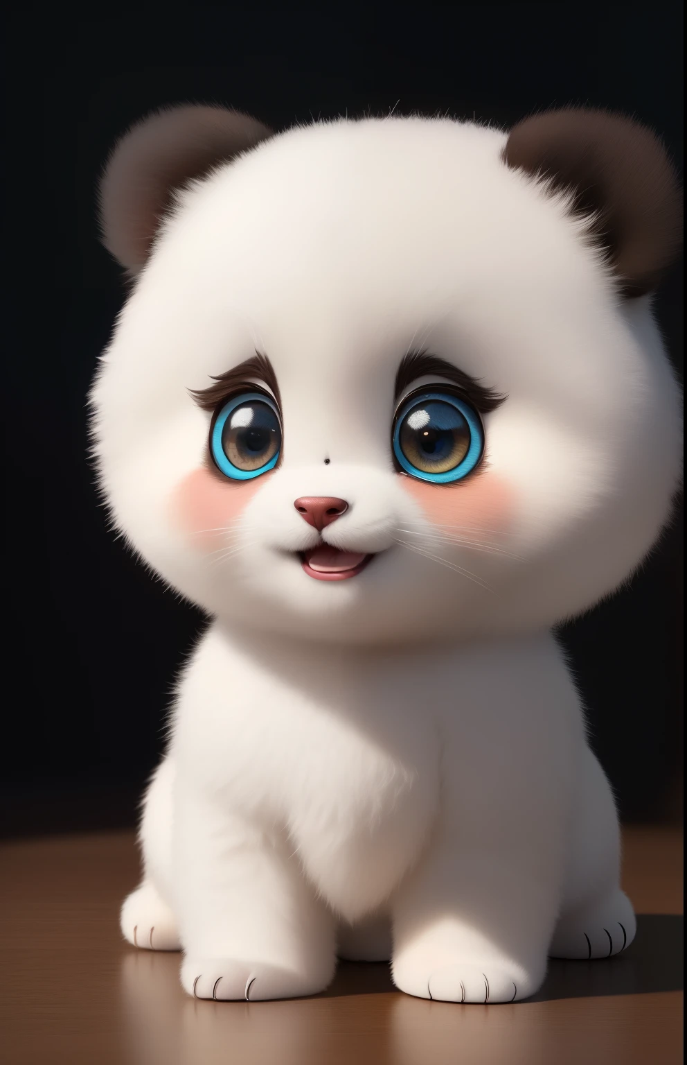 (masterpiece), (best quality), (Super detailed), (whole body:1.2), Super cute, baby, Pixar, baby panda in pajamas, big bright eyes, fluffy, Smile, Exquisite, Fairytales, Very detailed, Pixar style, bright color palette, Natural light, Simple background with solid color, octane rendering, Popular topics on Artstation, Gorgeous, super wide angle, 8k, HD, actual