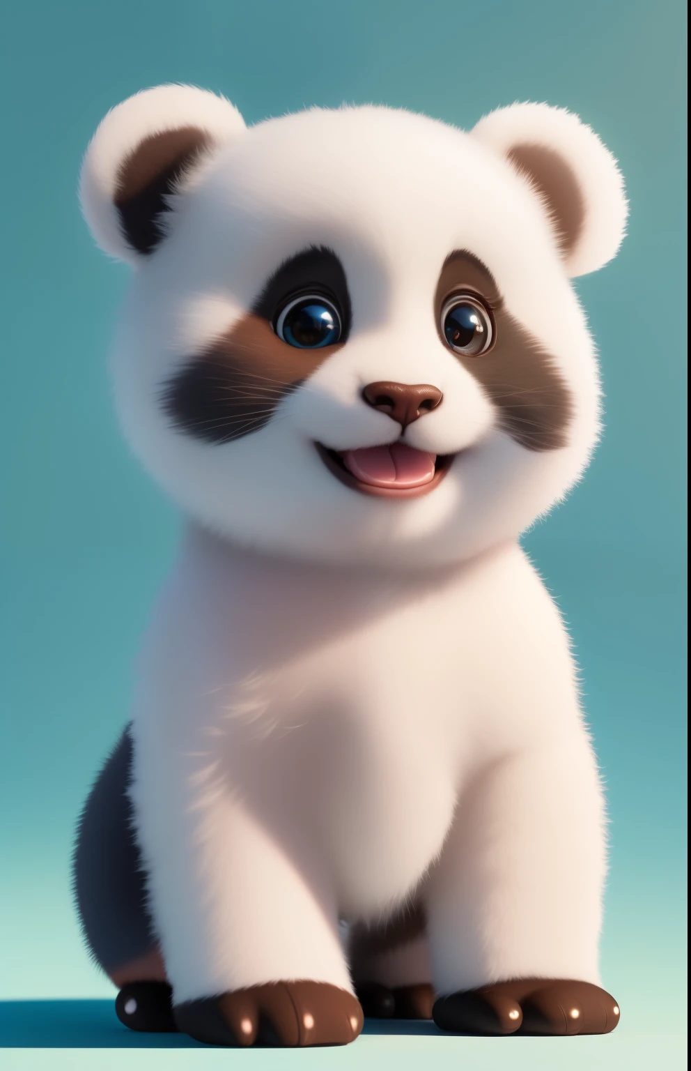 (masterpiece), (best quality), (Super detailed), (whole body:1.2), Super cute, , Pixar, babyda in pajamas, big bright eyes, fluffy, Smile, Exquisite, Fairytales, Very detailed, Pixar style, bright color palette, Natural light, Simple background with solid color, octane rendering, Popular topics on Artstation, Gorgeous, super wide angle, 8k, HD, actual