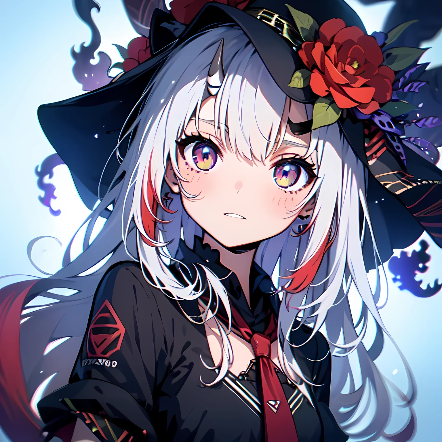 (masterpiece,best quality,Super detailed),1 girl,evil, ridiculous, angel of death:1.4,the elder, nightmare:1.2, Beautifully:1.2, beautiful, mystery, phantom:1.4, Surrealism, lovecraftian, tentacle, Neon highlights, Starry nebula colorful,White skin, white hair